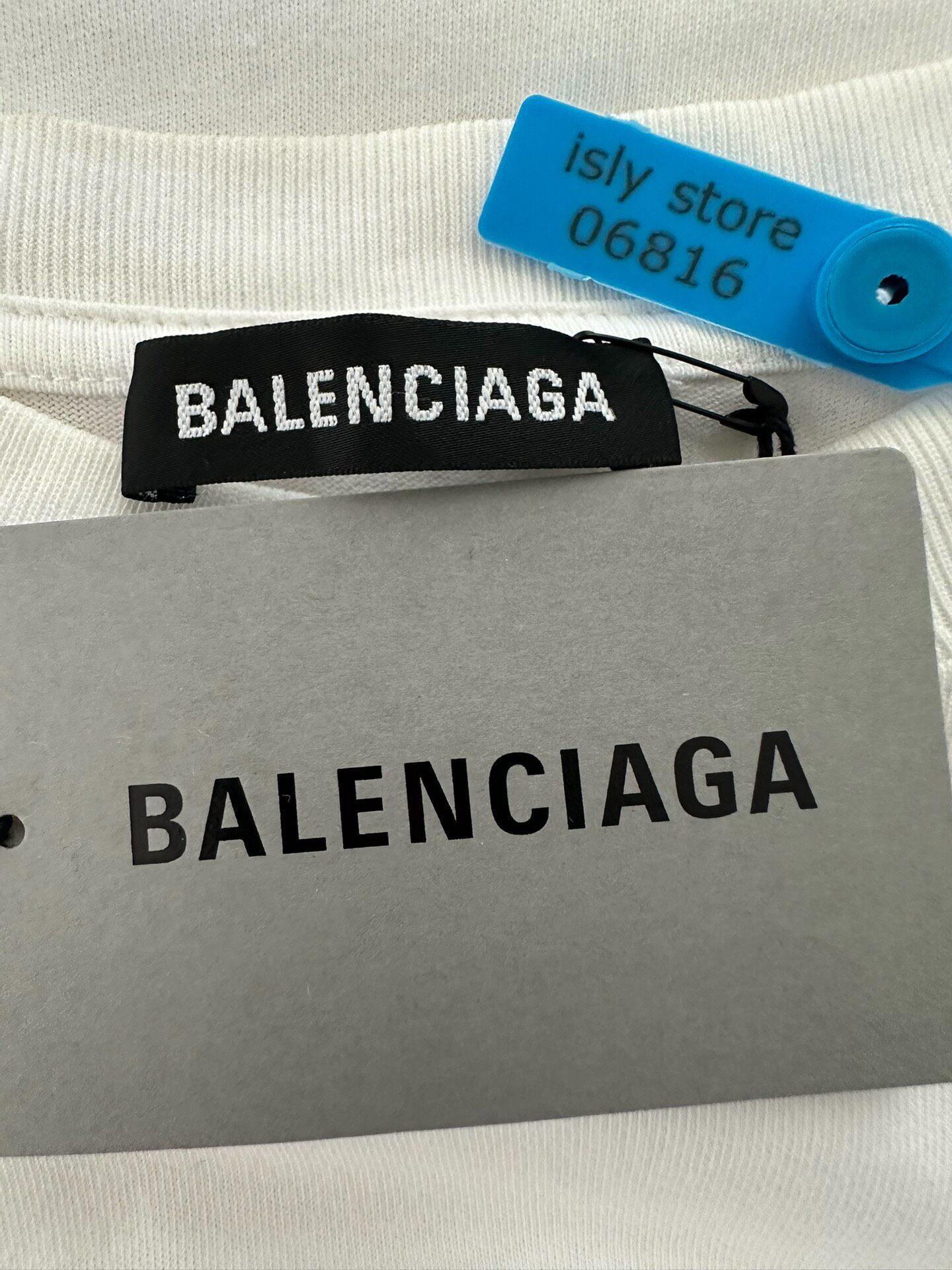 Balenciaga Oversized Political Campaign T-shirt — label