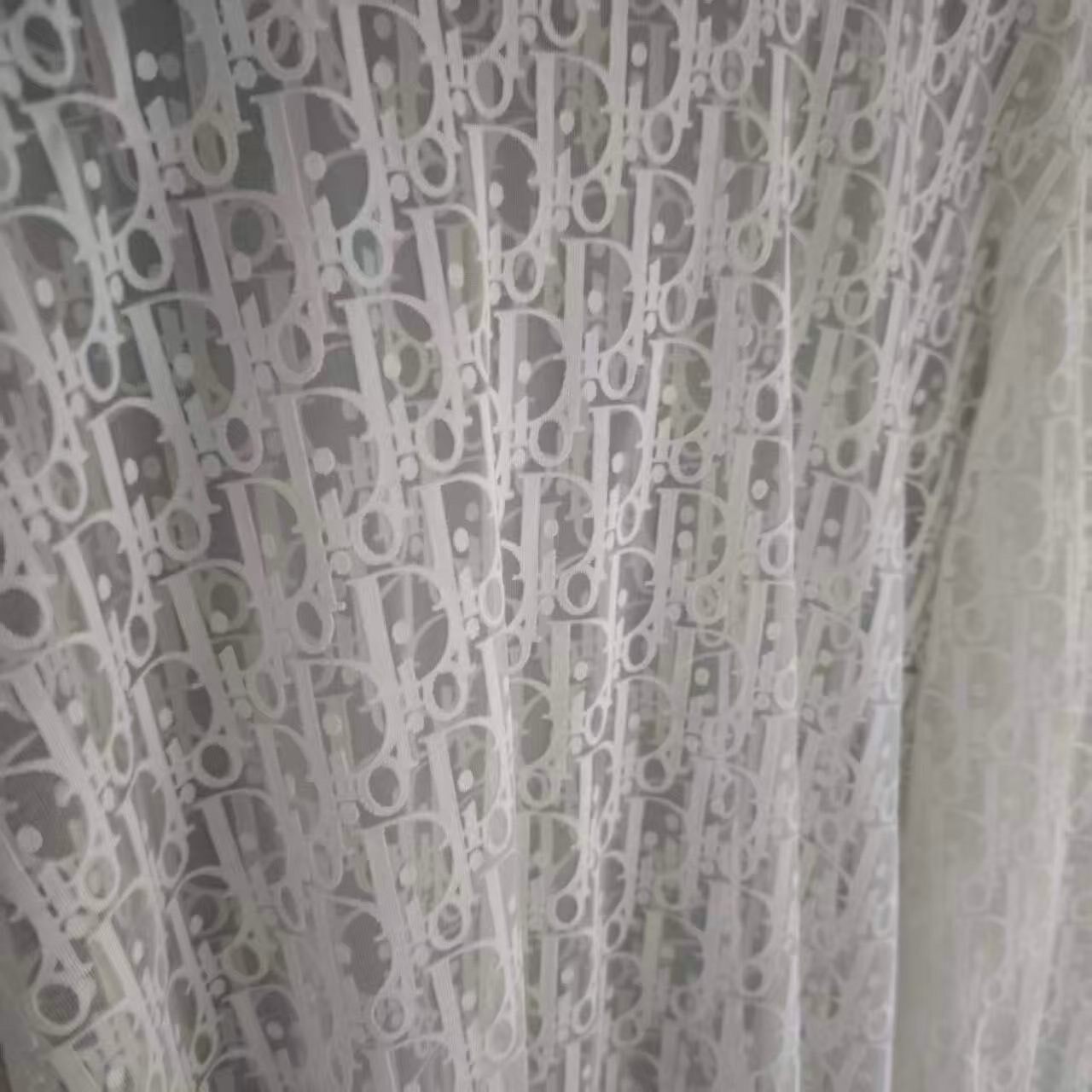 Dior Monogram Lace Long Sleeve Top — detail