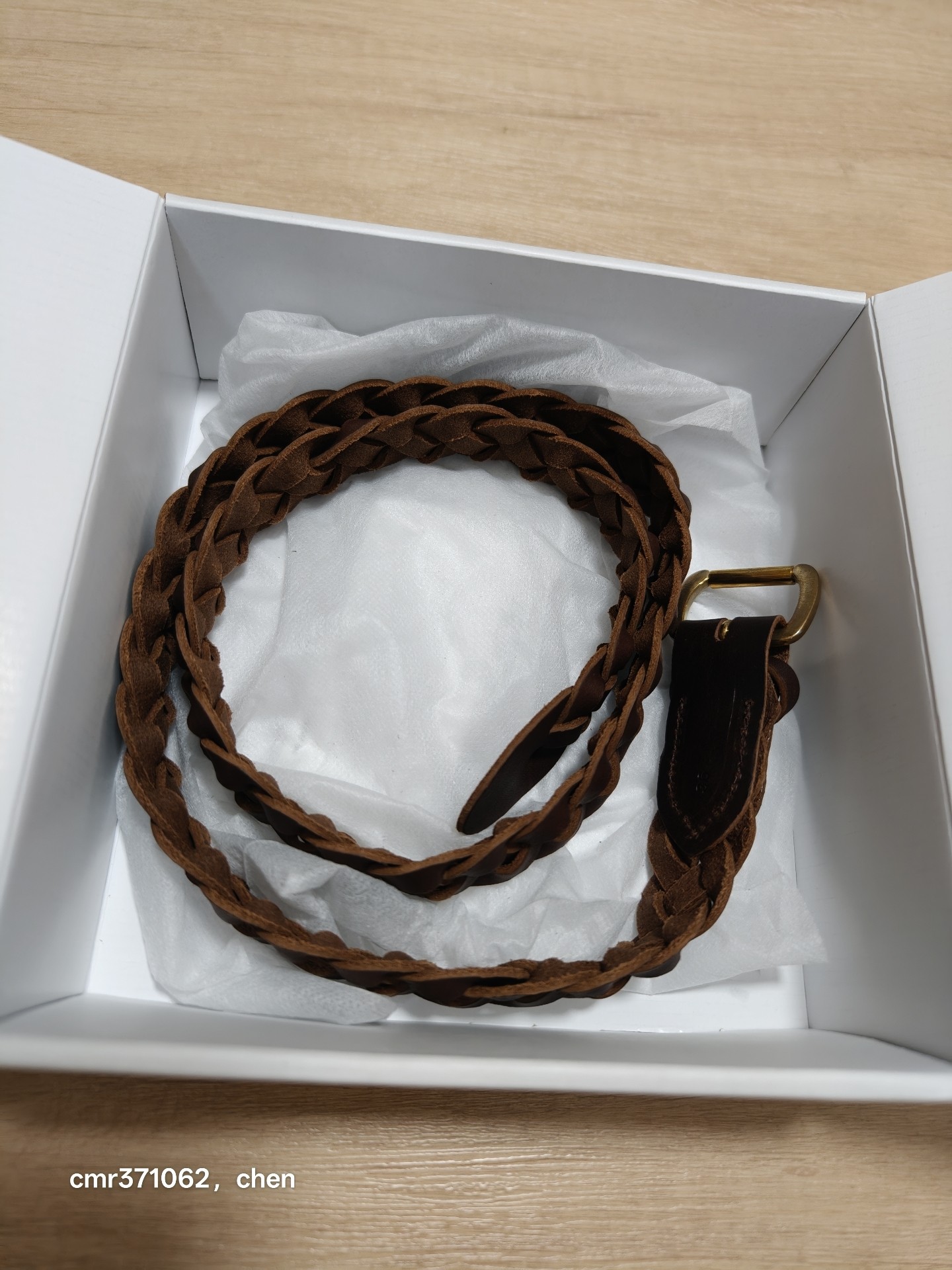 Visvim 26AW Braided Leather Belt — label