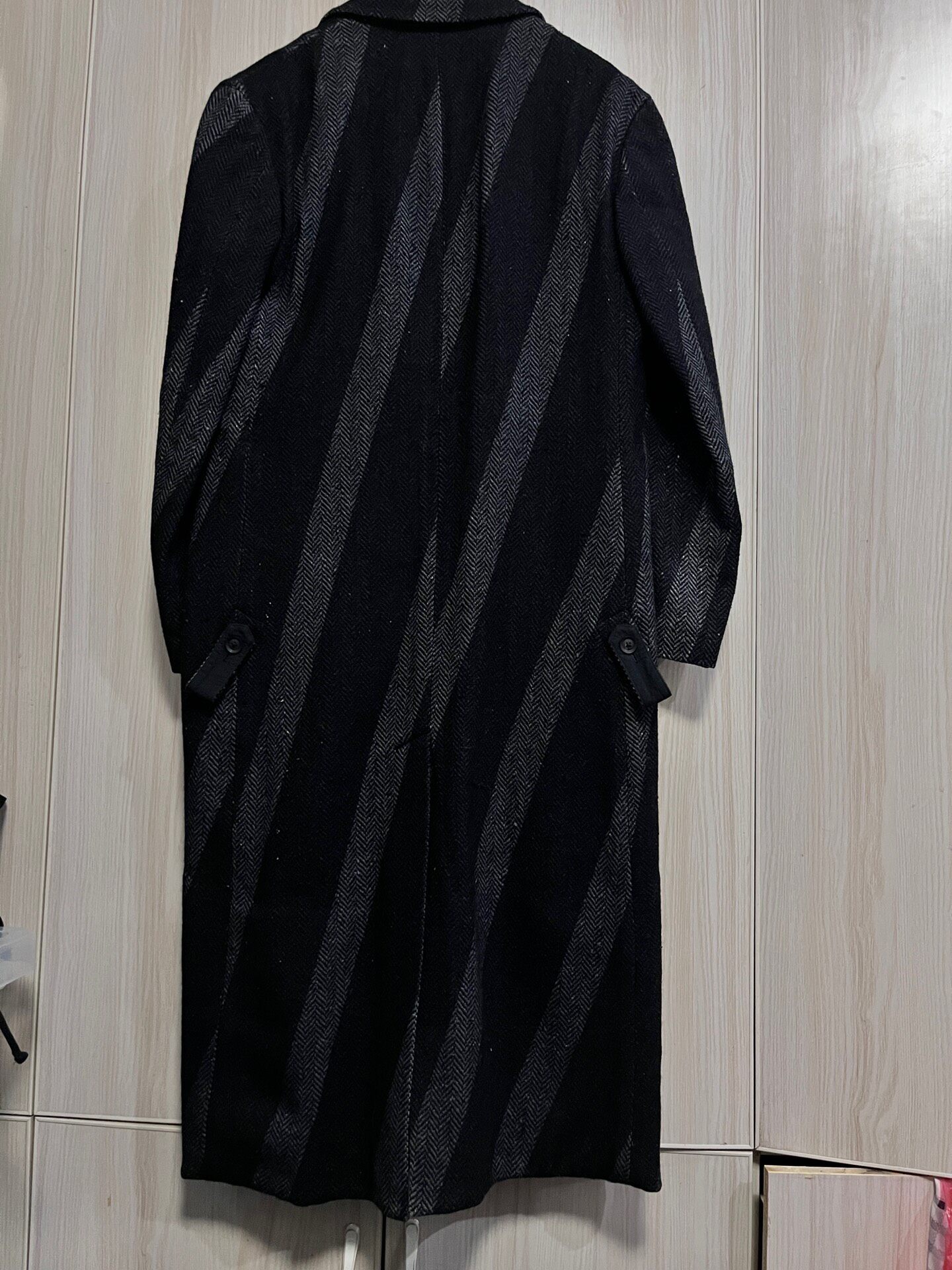 Yohji Yamamoto 19aw Herringbone Coat — detail