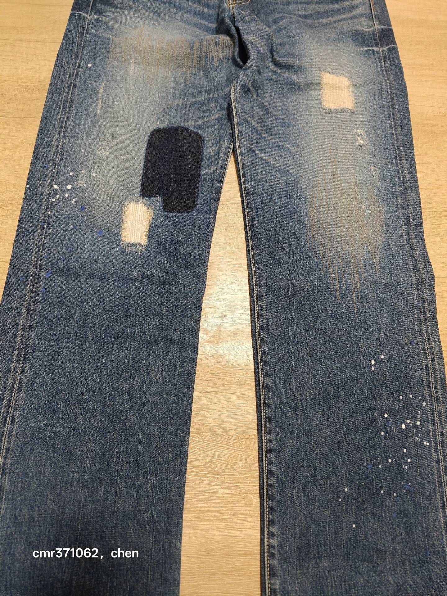 Visvim C1D1 Distressed Denim Jeans — back