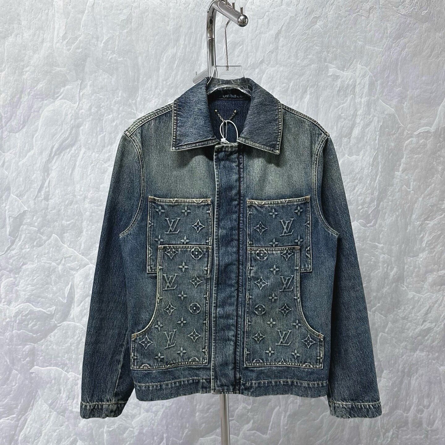 Louis Vuitton Embossed Denim Jacket