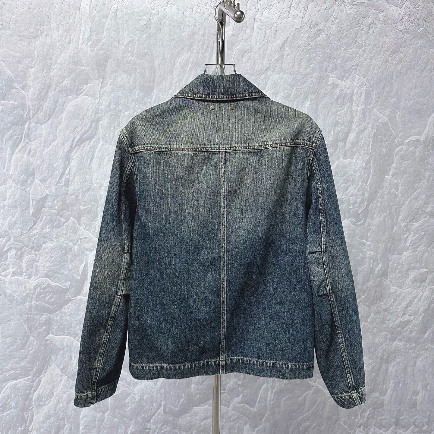 Louis Vuitton Embossed Denim Jacket — back