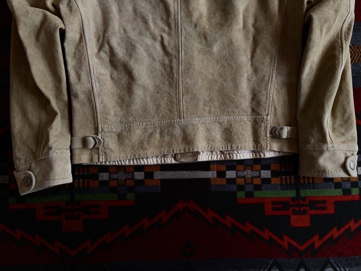 RRL 26ss Beige Suede Leather Jacket — back