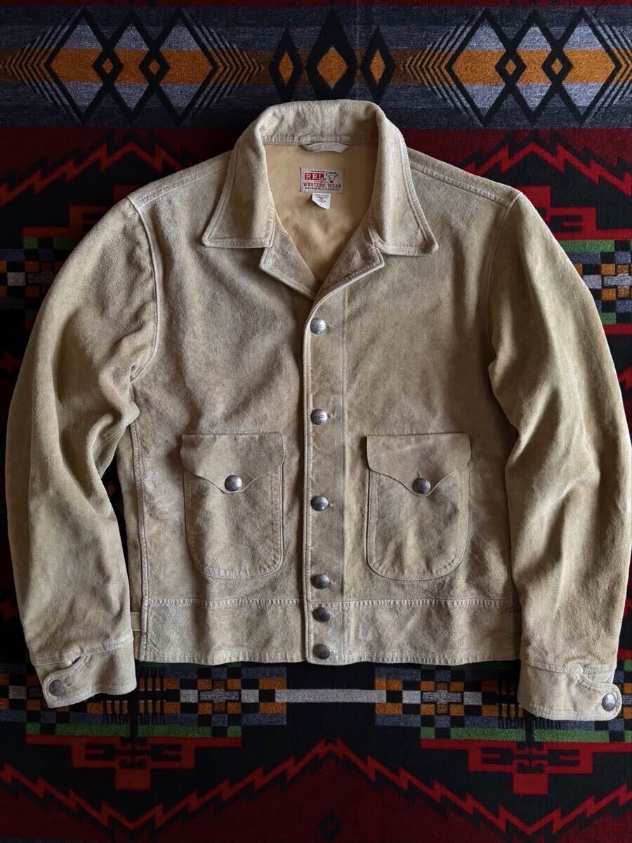 RRL 26ss Beige Suede Leather Jacket