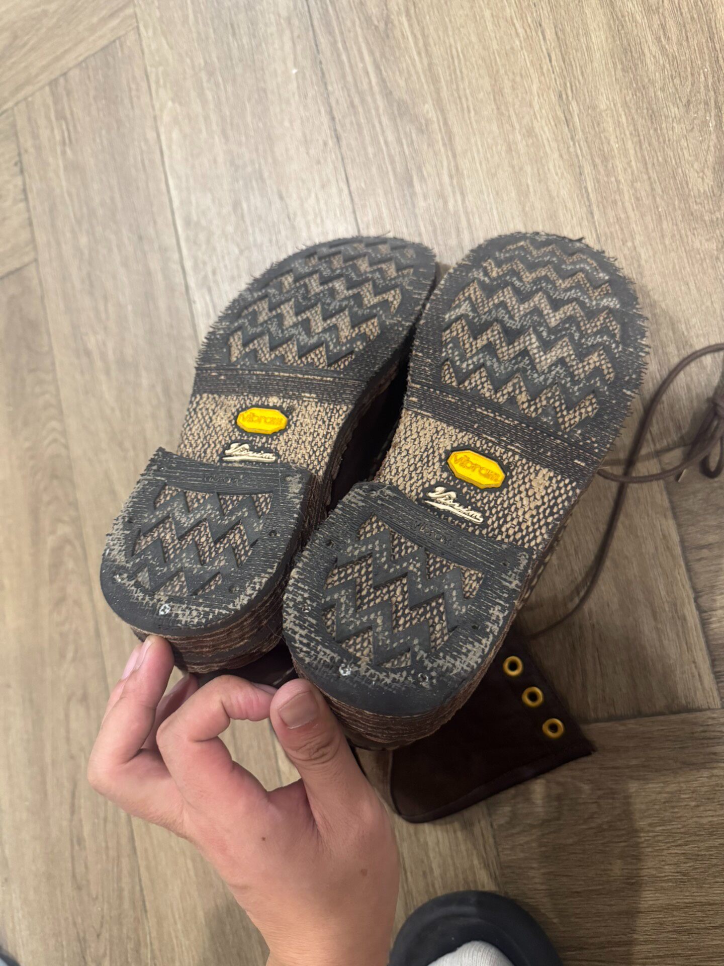 Visvim Grizzy Camper Hi-Folk Boots — back