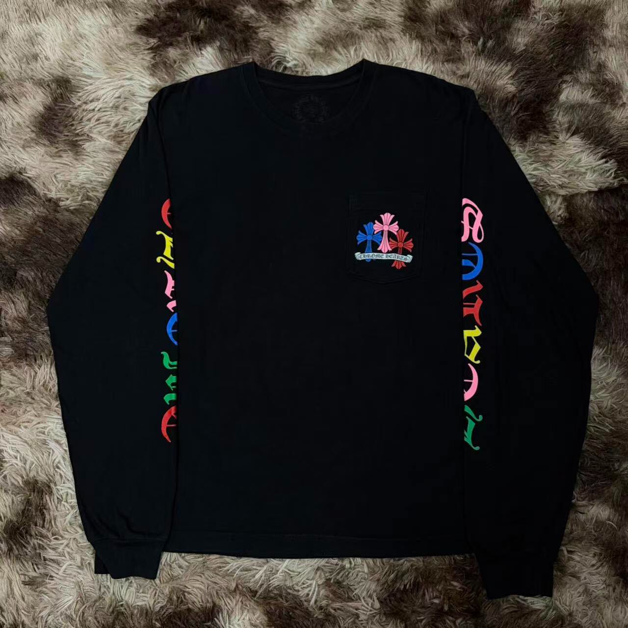 Chrome Hearts Colorful Cross Long Sleeve — front