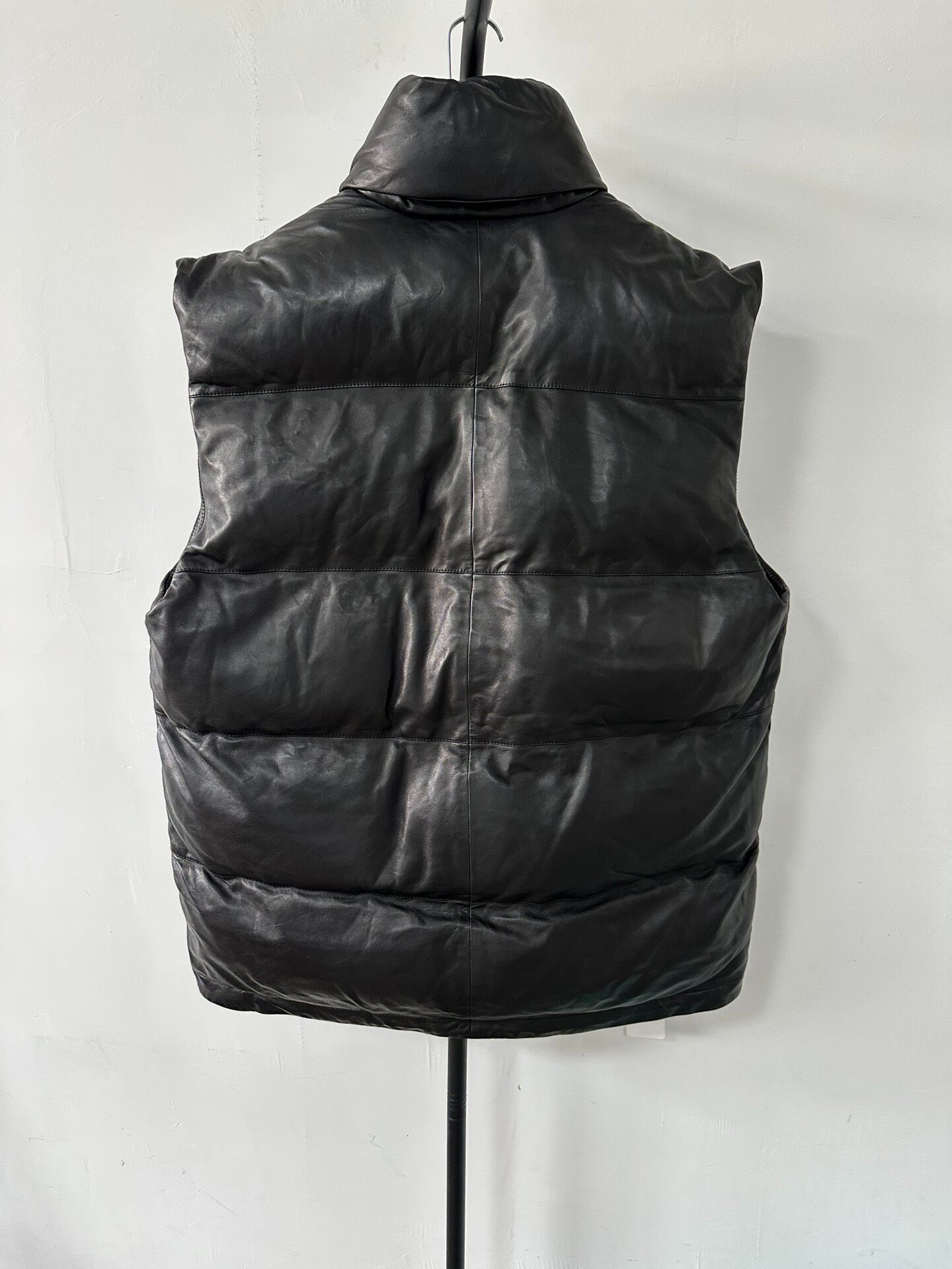 Balenciaga Men’s Black Padded Sleeveless Vest — front