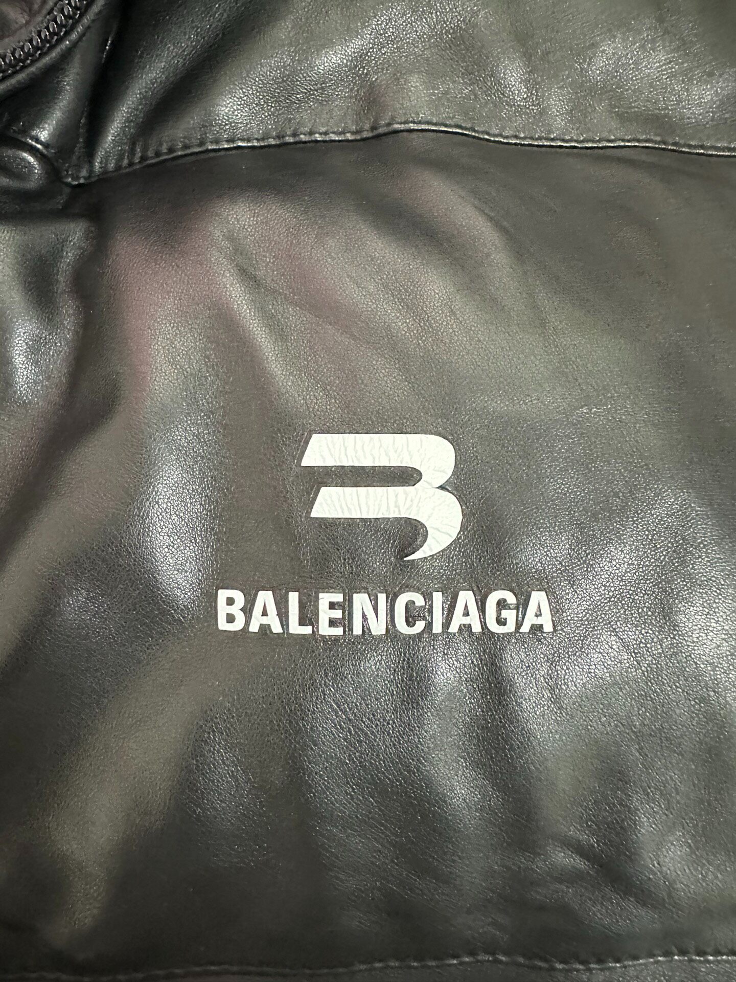 Balenciaga Men’s Black Padded Sleeveless Vest — detail