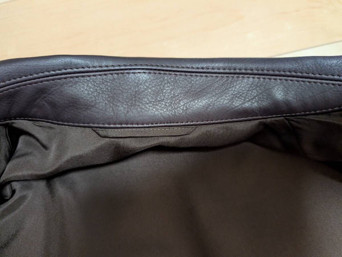 Kaptain Sunshine Brown Sheepskin Zip Jacket — back