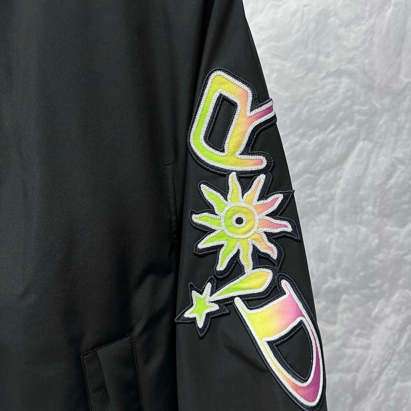 Dior x Lewis Hamilton Short Bomber Jacket — detail
