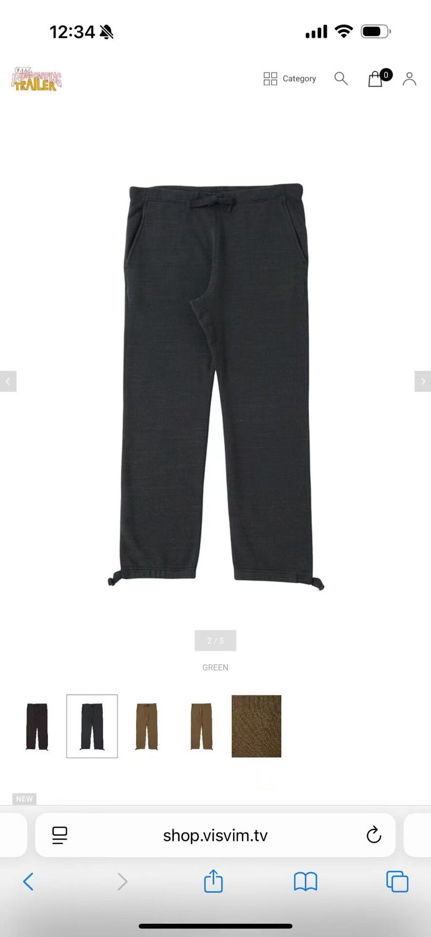 VISVIM 25AW ICT Sweat Pants — label