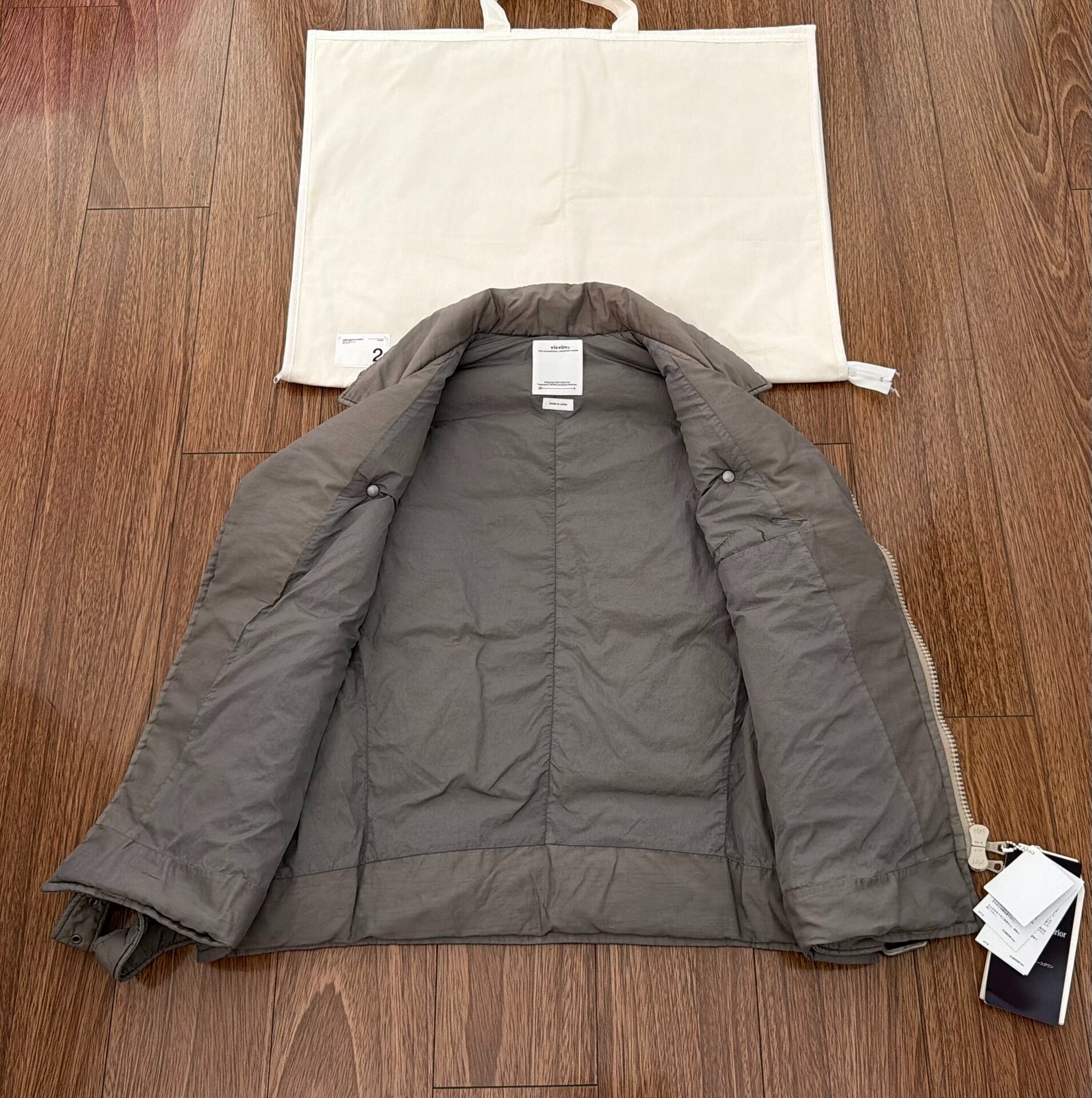 VISVIM 20SS Strabbler Down Vest — detail