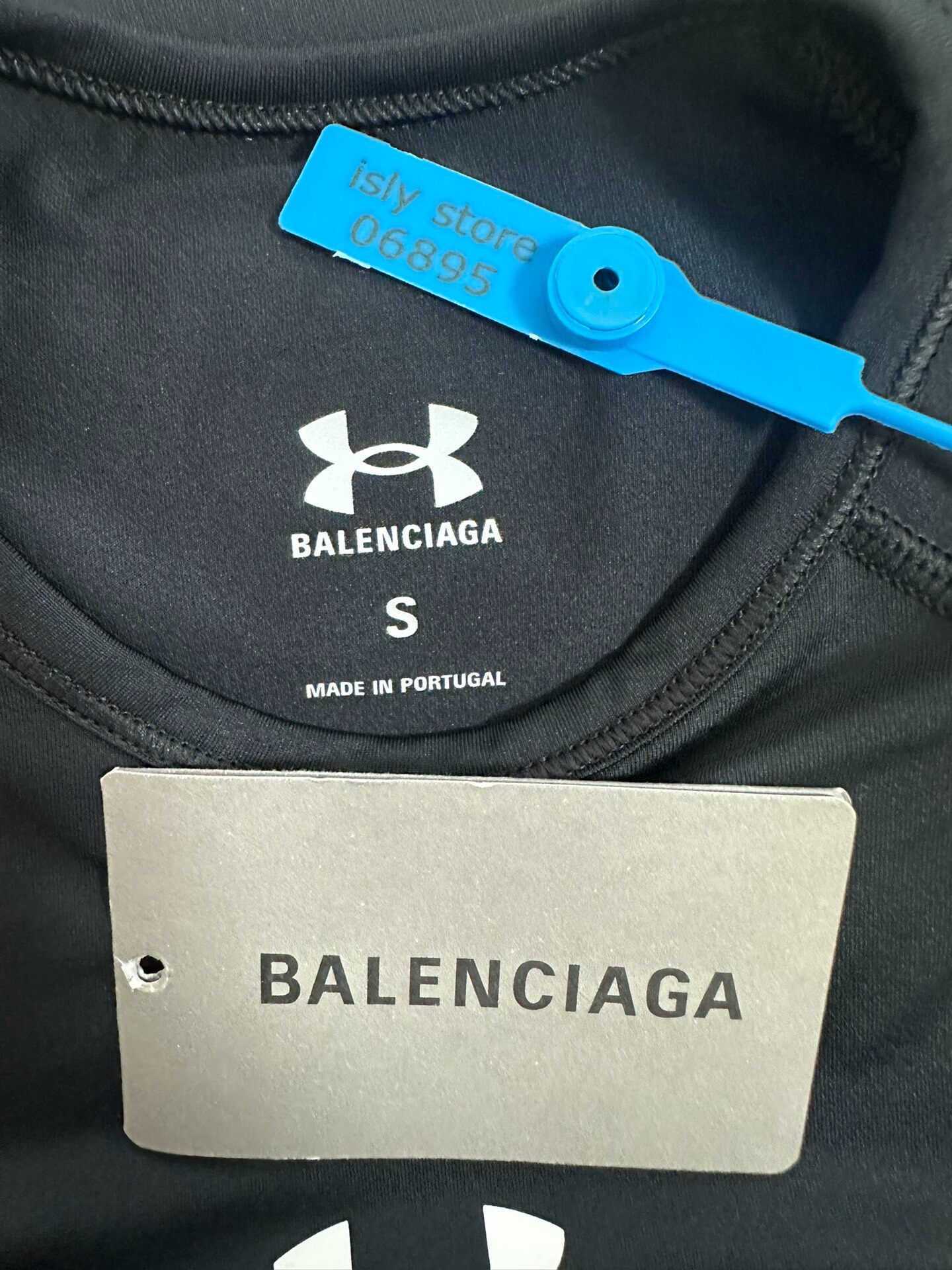 Balenciaga x Under Armour Logo Tee — label