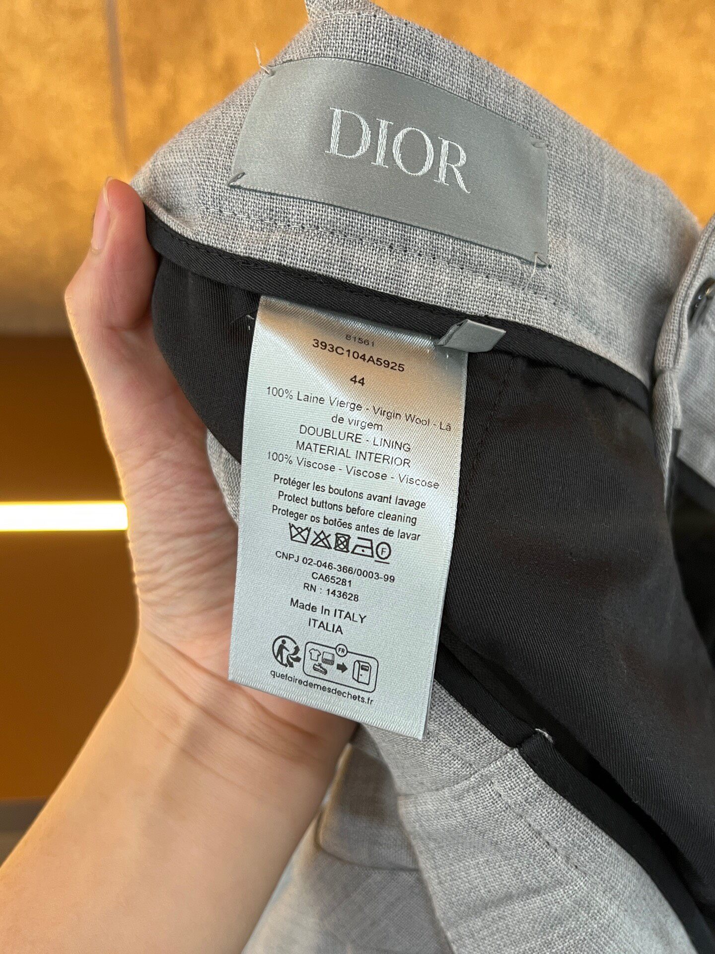 Dior Show Trousers With Attached Apron — back