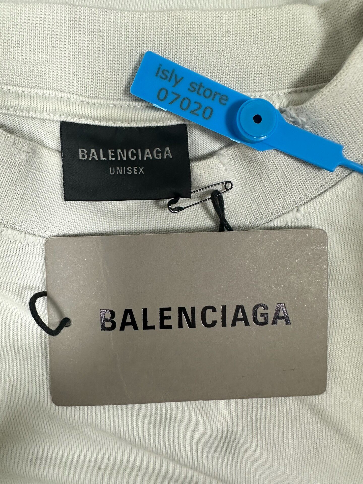Balenciaga Logo Print Loose T-Shirt — label