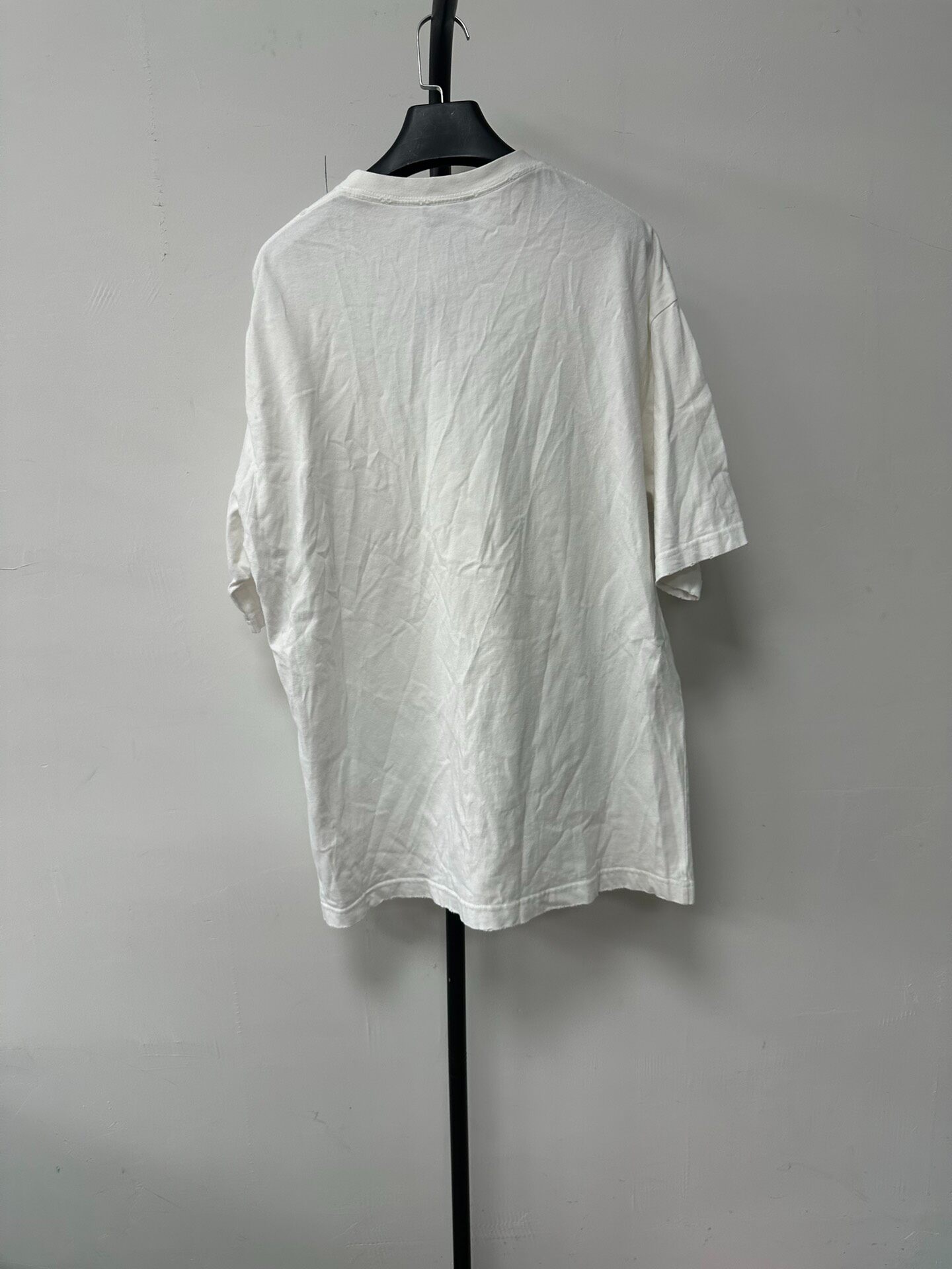 Balenciaga Women’s White Logo Short Tee — front