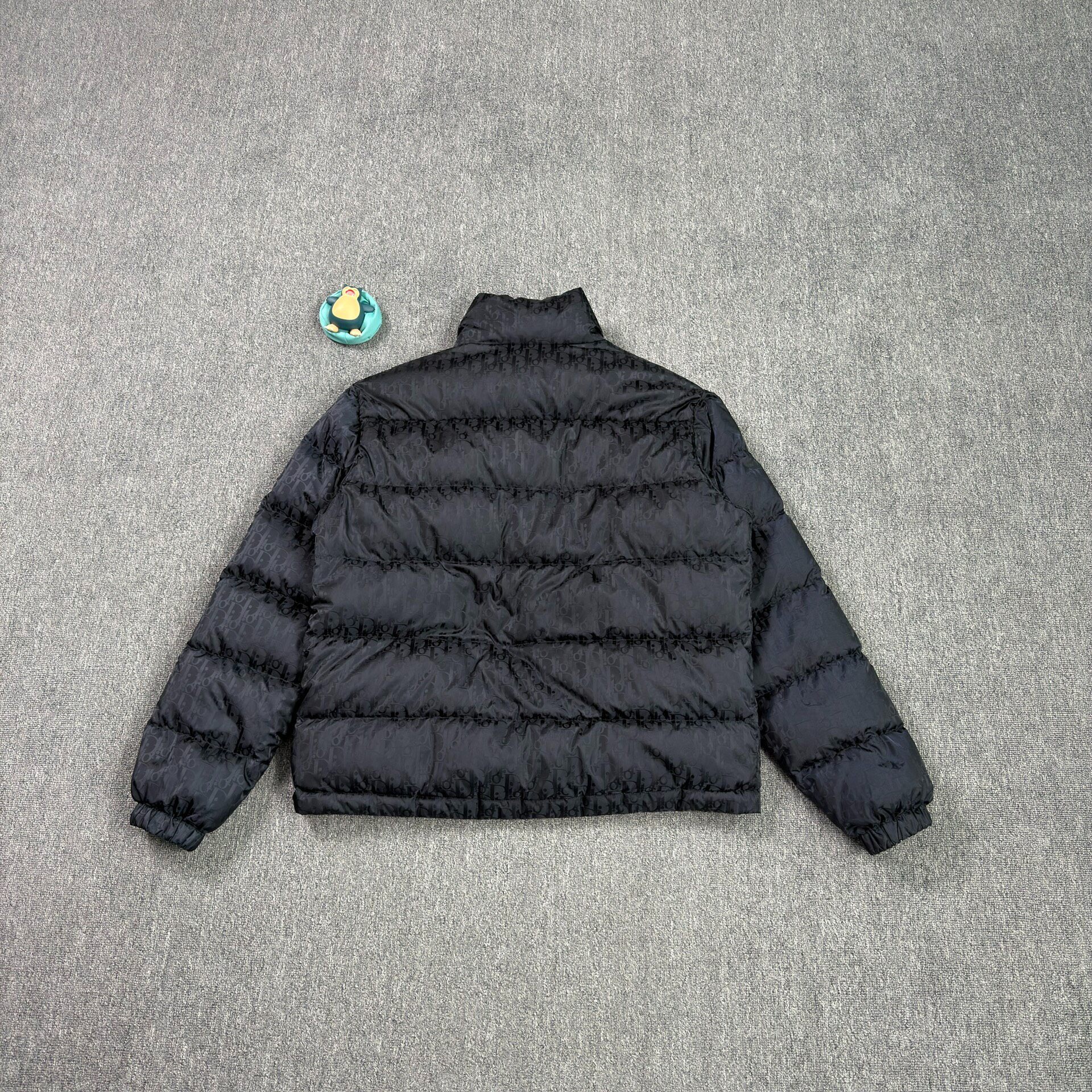Dior Oblique Black Down Puffer Jacket — front