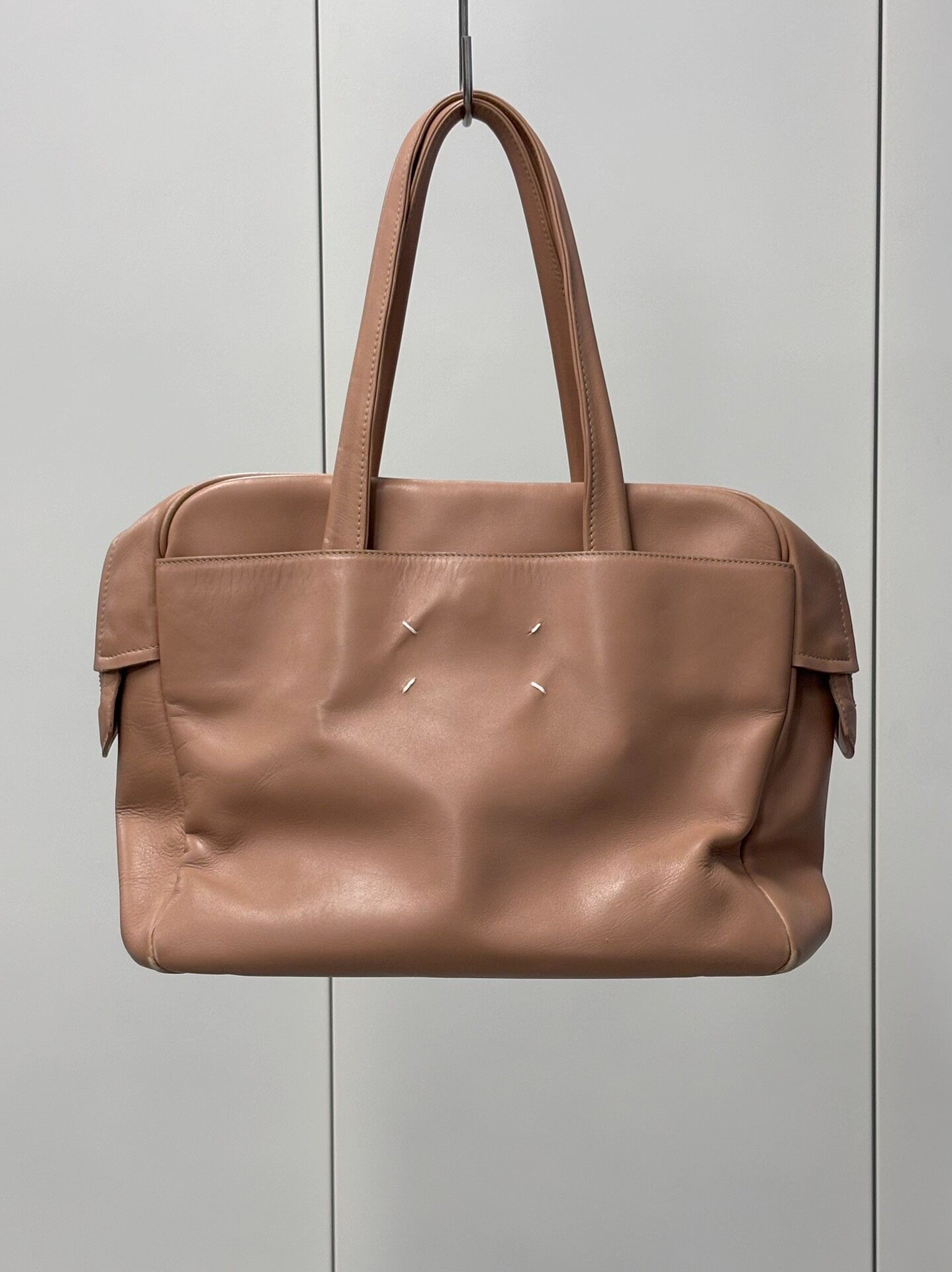 Maison Margiela SS2013 Lotus Pink Leather Bag — back