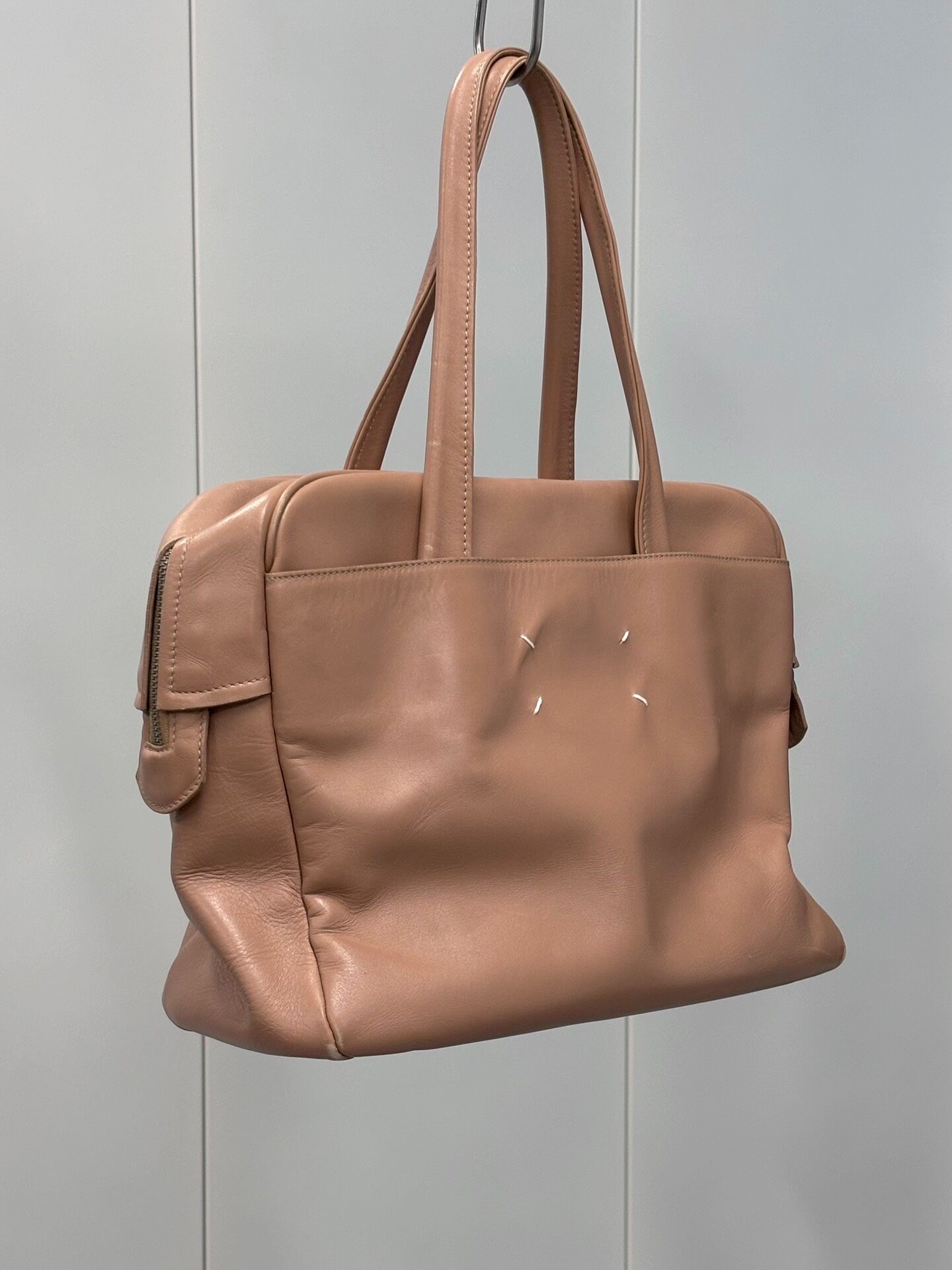 Maison Margiela SS2013 Lotus Pink Leather Bag — label