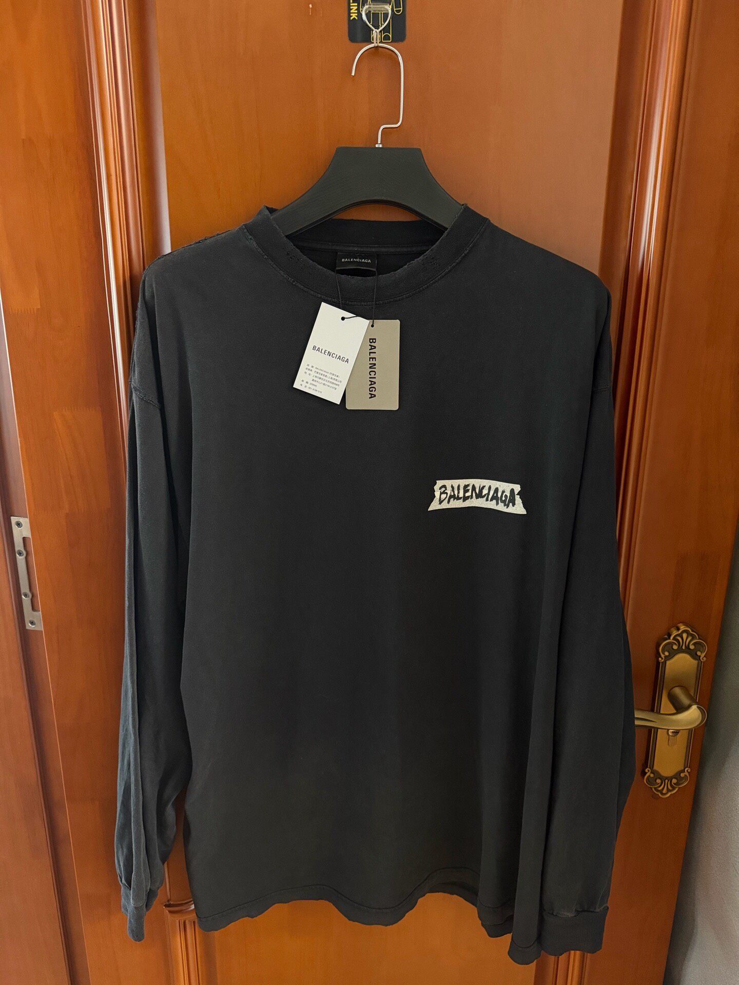 Balenciaga Paper Tape Logo Sweatshirt