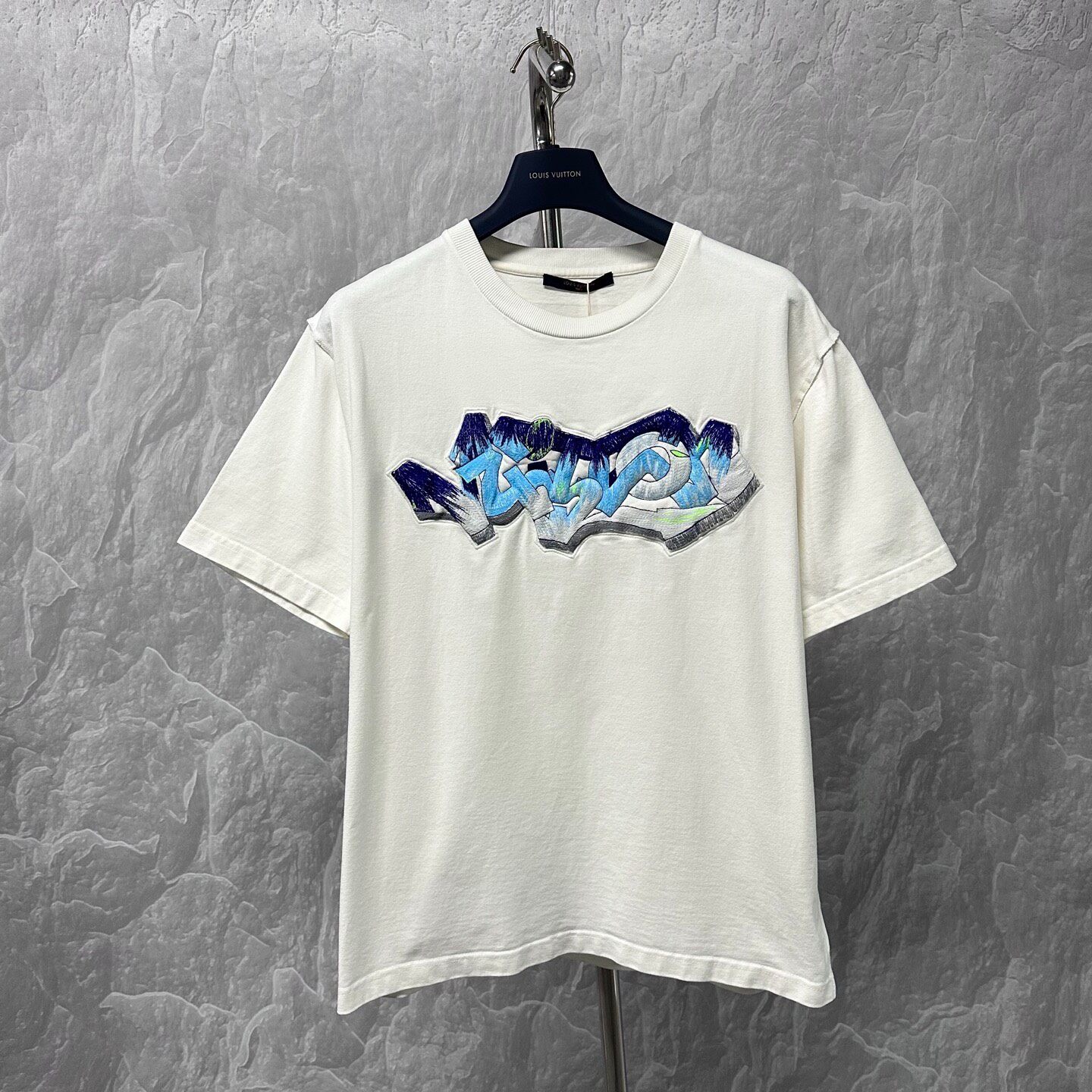 Louis Vuitton Graffiti Embroidered T-Shirt — front