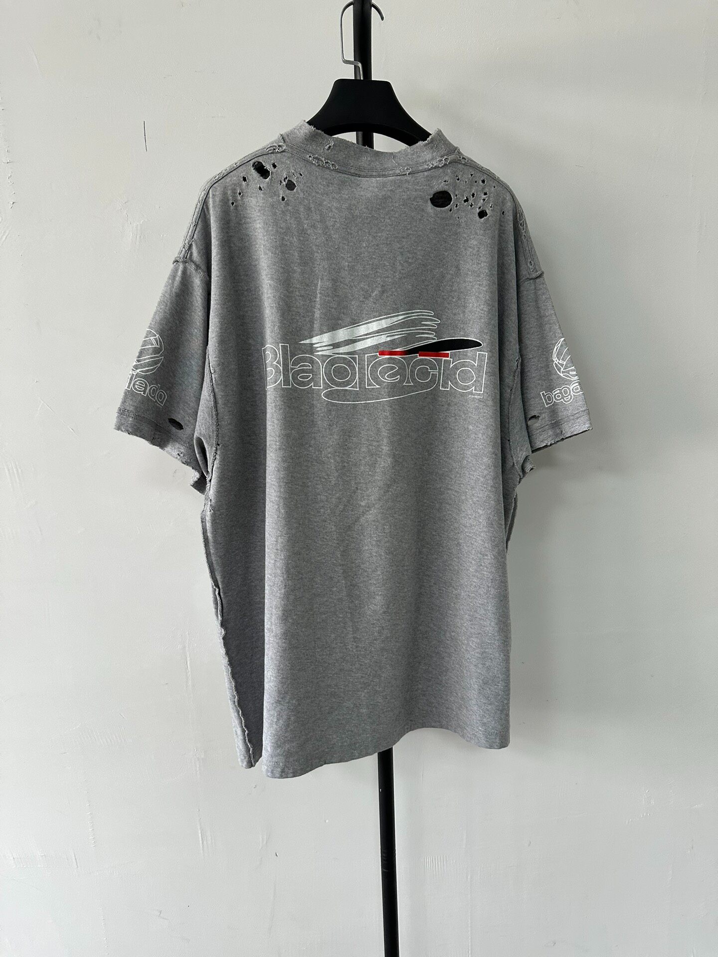 Balenciaga Oversized Gray Unisex T-Shirt — front