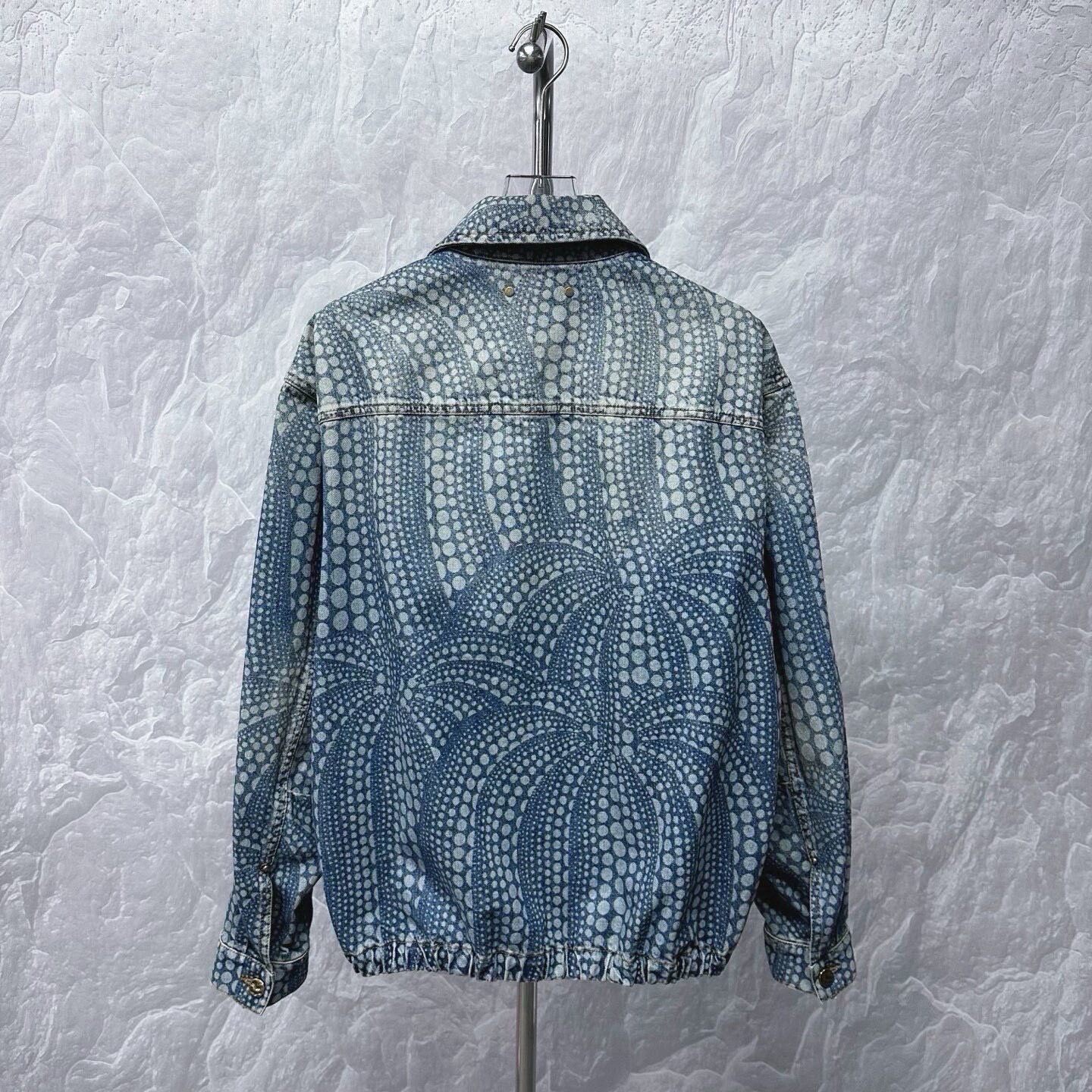 LV x Kusama Polka Dot Denim Jacket — label