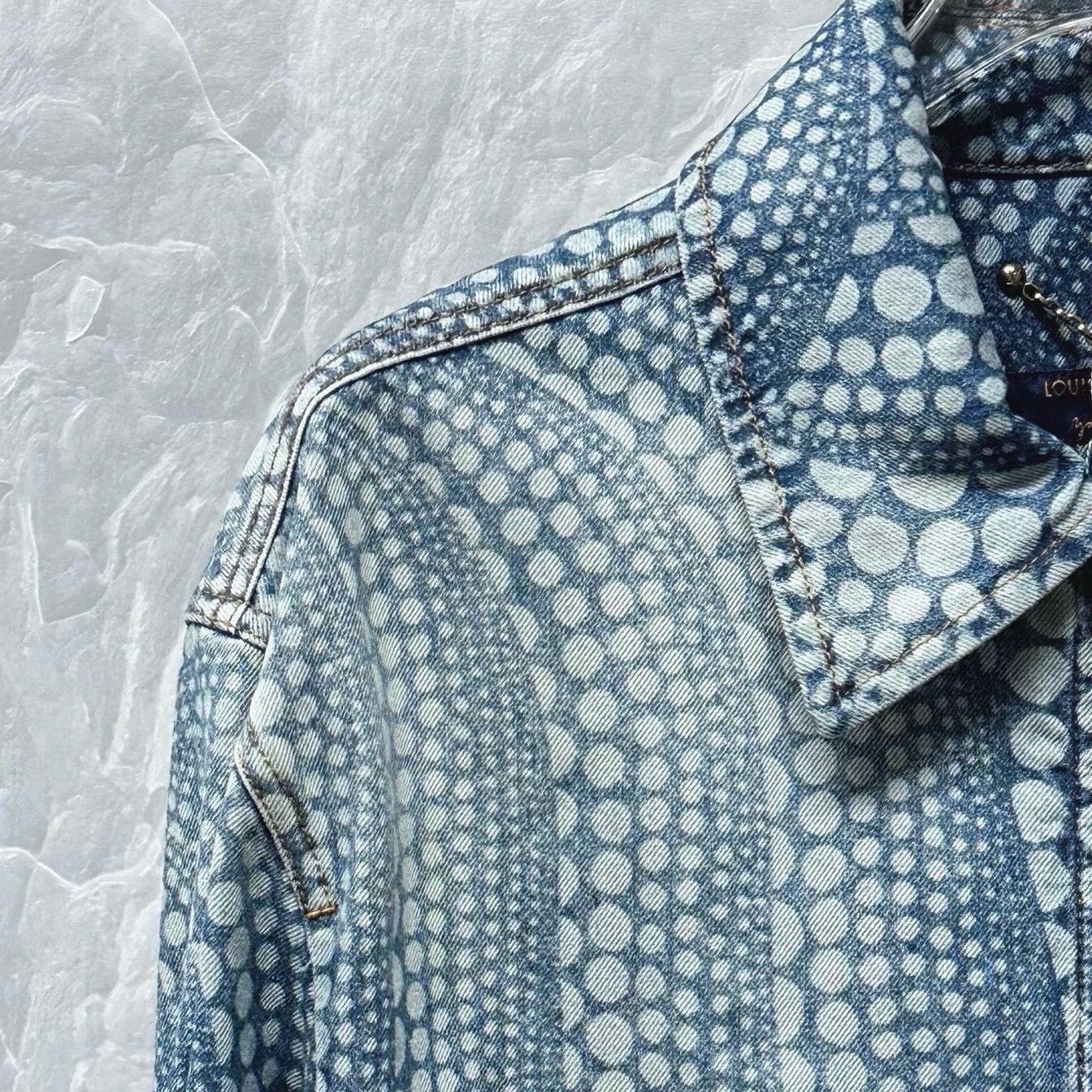 LV x Kusama Polka Dot Denim Jacket — back