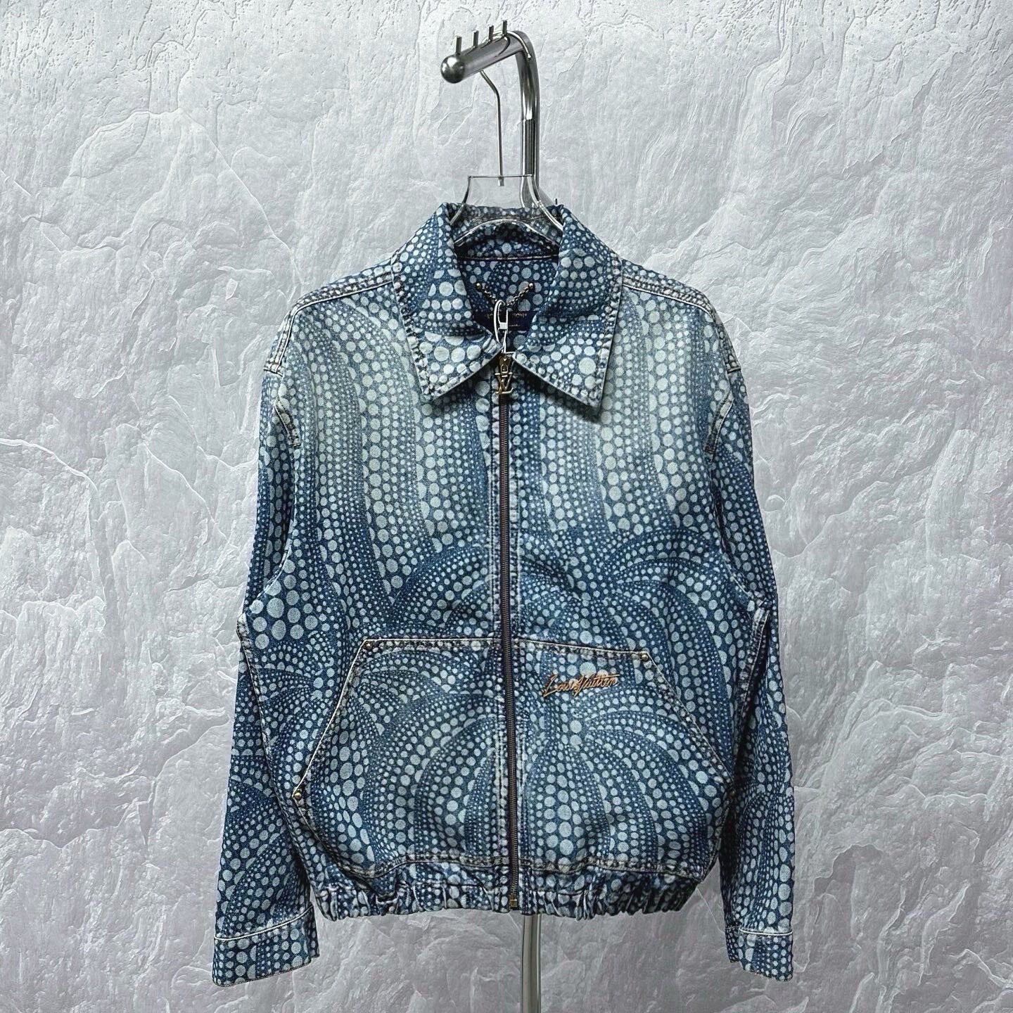 LV x Kusama Polka Dot Denim Jacket — front