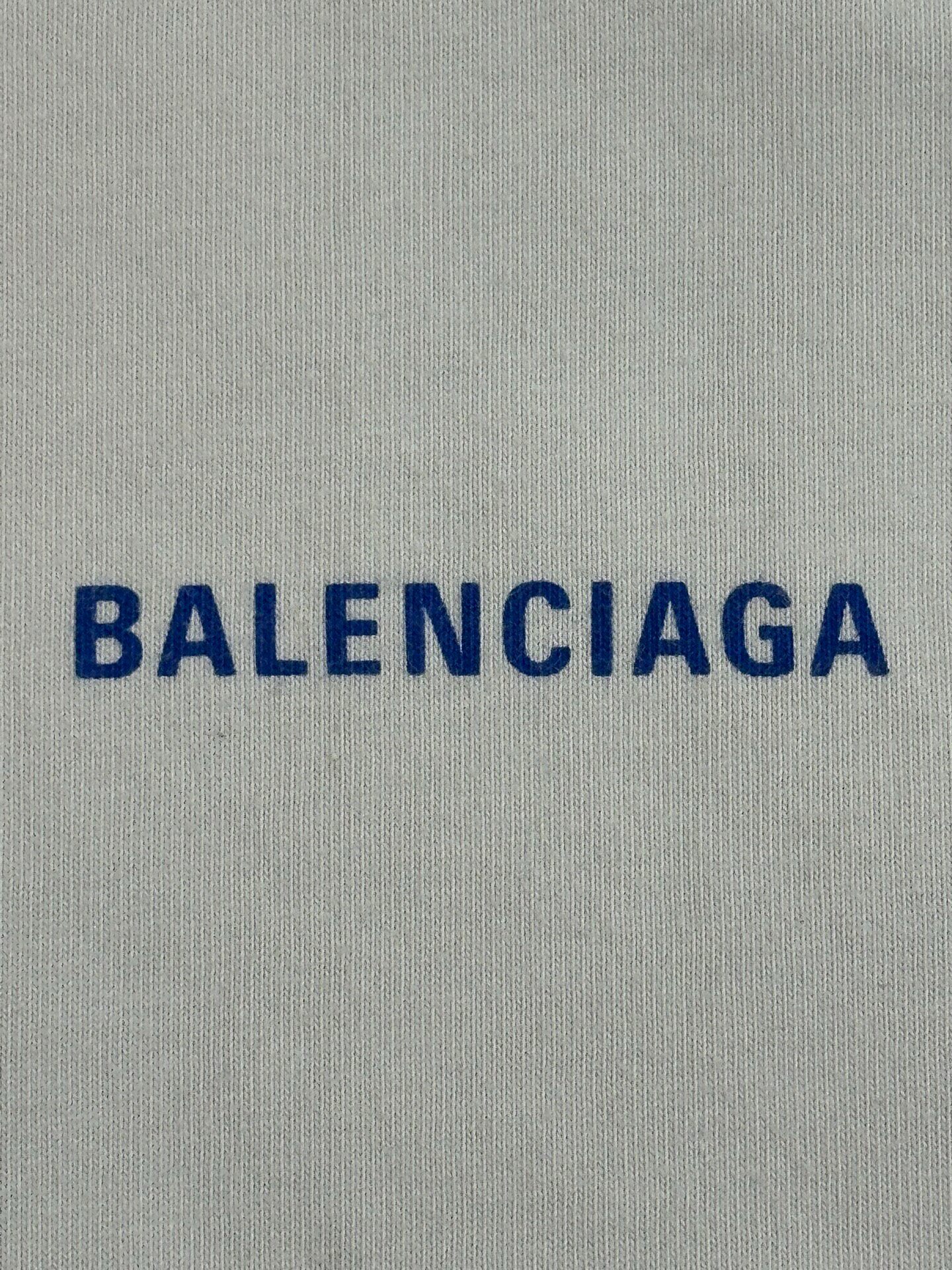 Balenciaga Men’s Beige Logo T-Shirt — detail