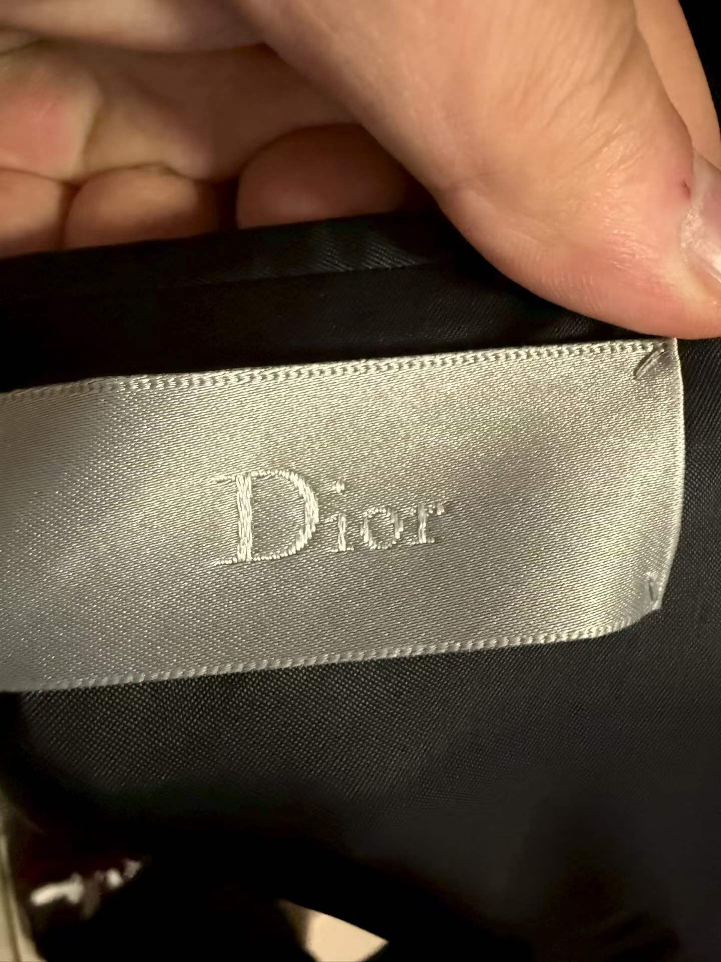 Dior Homme Skull-Floral Patch Blazer — back