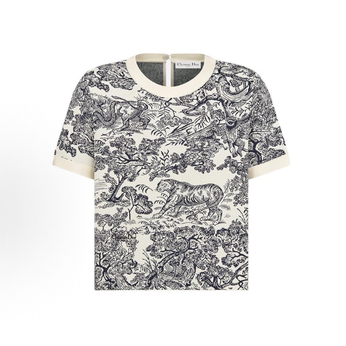 Dior Dioriviera Animal Print Knit Top