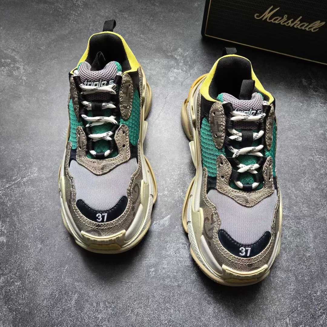 Balenciaga x Gucci Triple S Sneakers — front