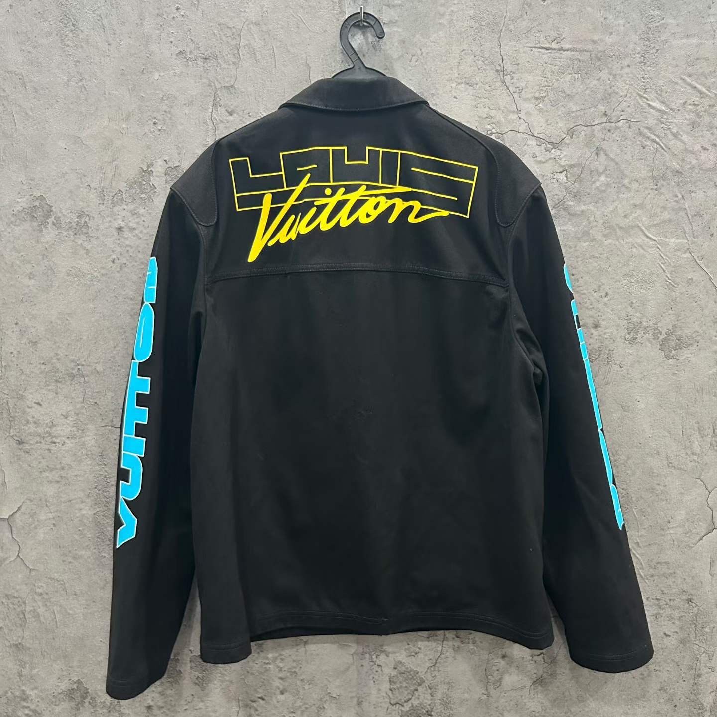 Louis Vuitton Black Denim Jacket — front