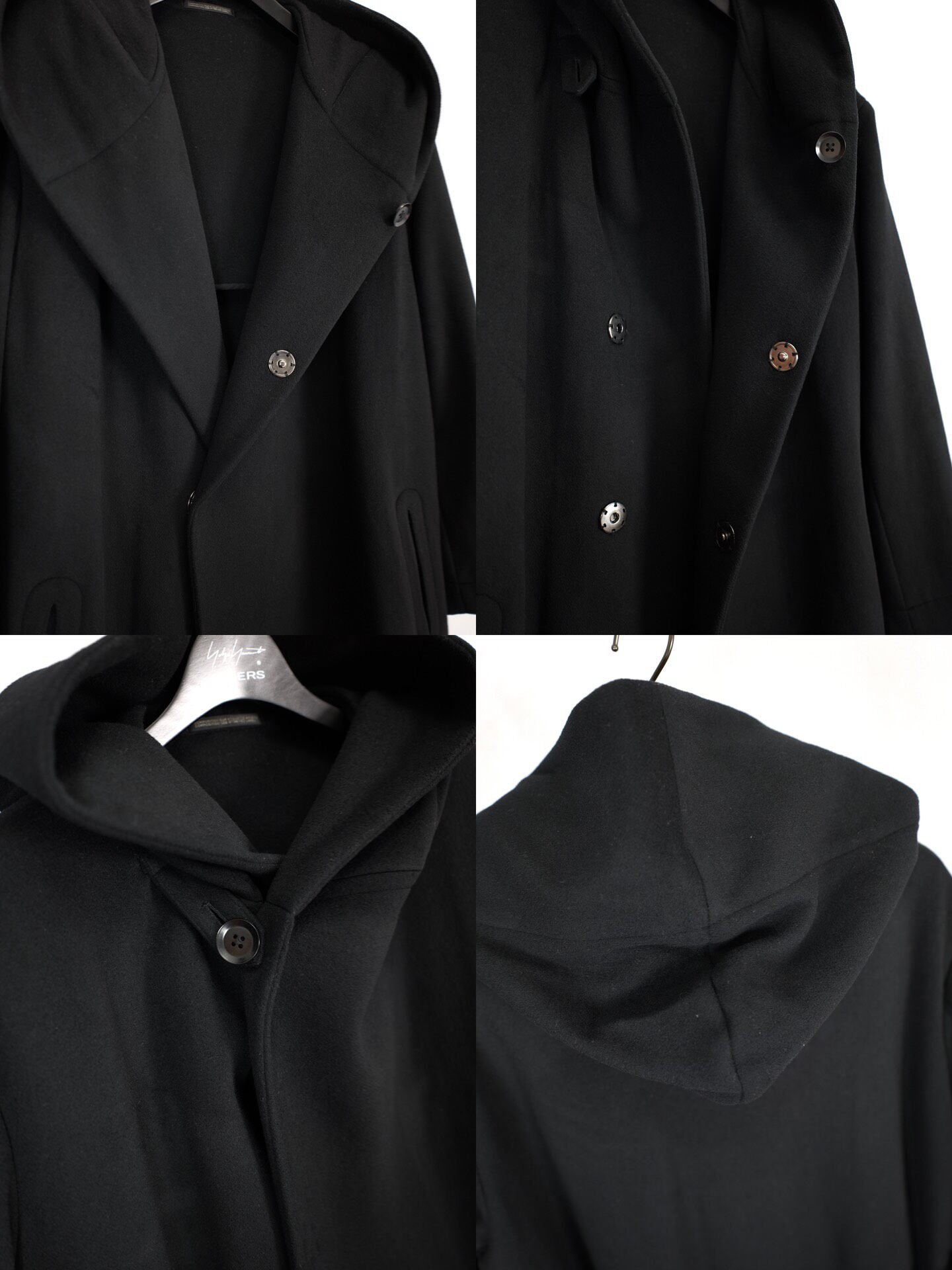 Yohji Yamamoto 12AW Hooded Coat — label