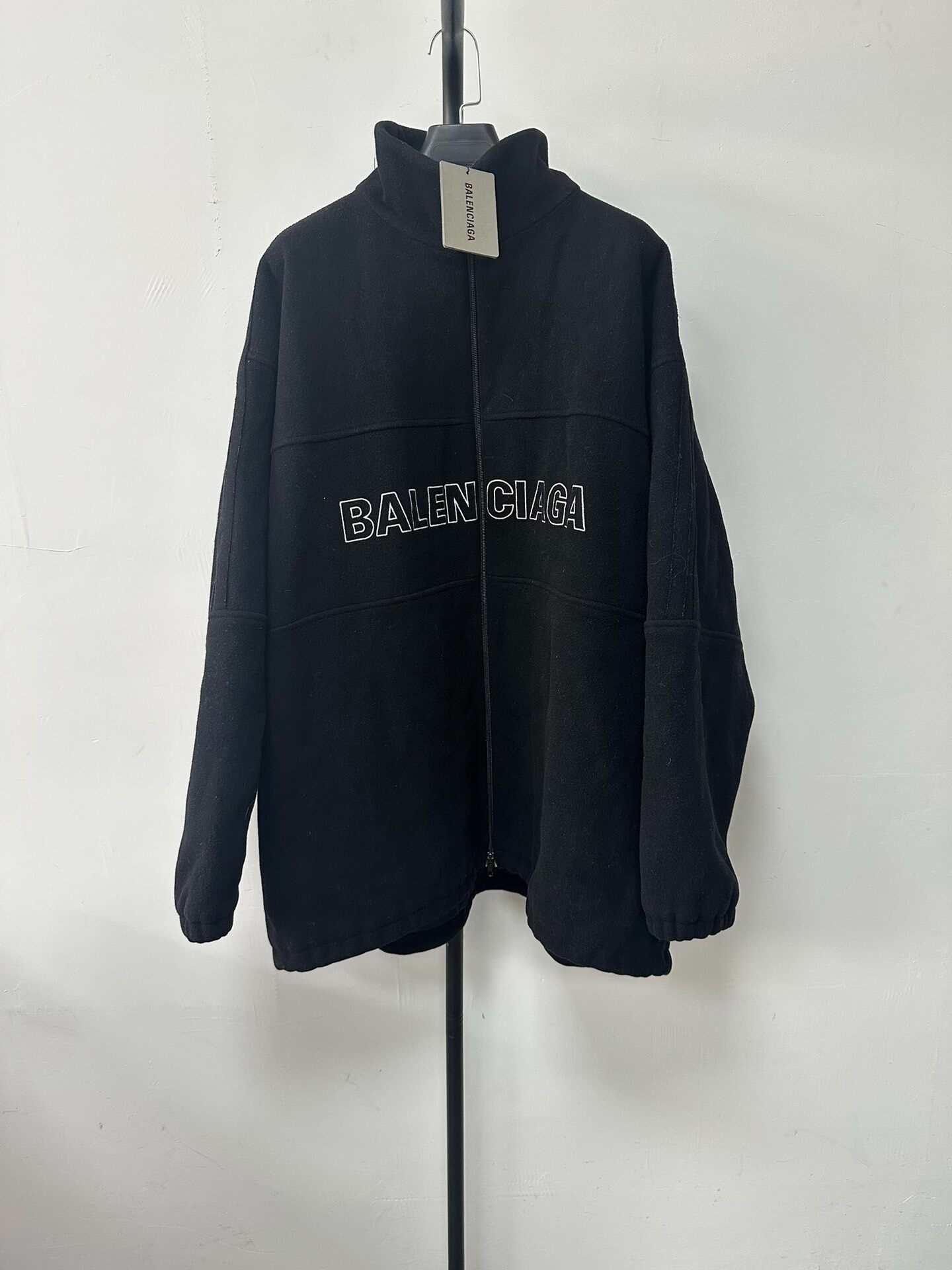 Balenciaga Logo Zip-Up Jacket