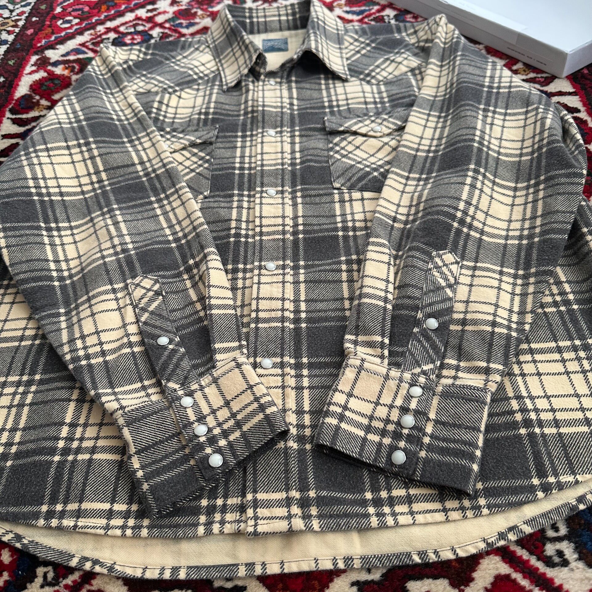 VISVIM 24AW ICT Four Corners Check LS — back