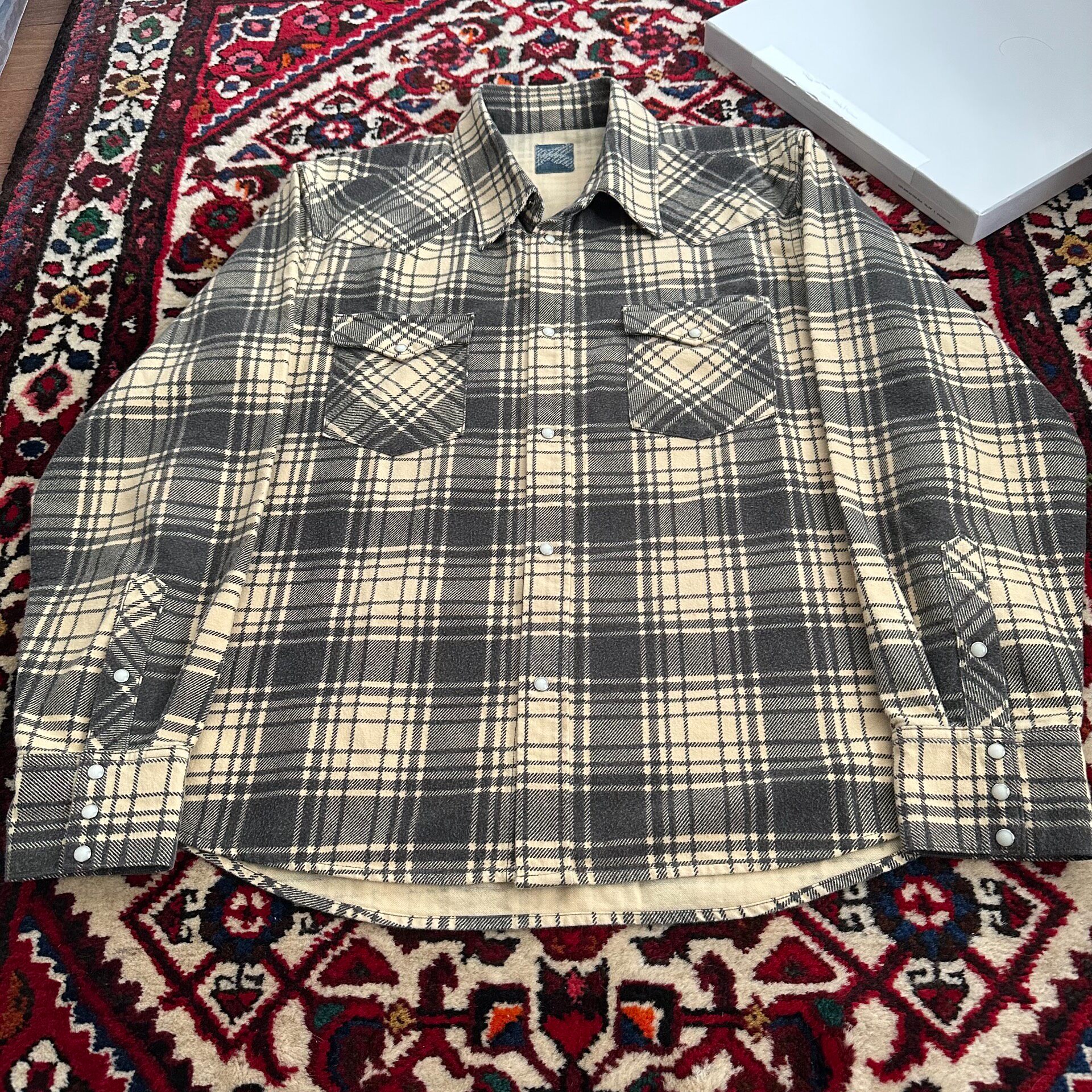 VISVIM 24AW ICT Four Corners Check LS — front