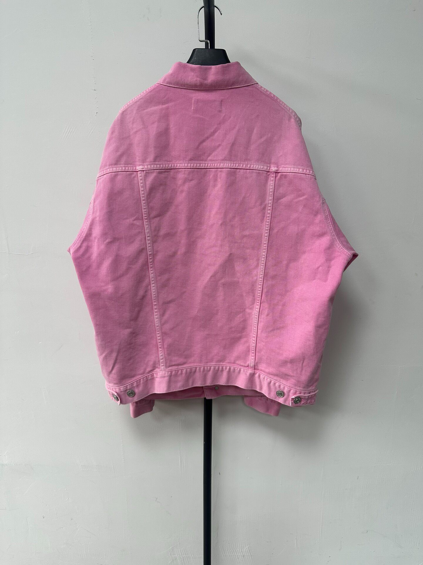 Balenciaga Women’s Pink Denim Jacket — front