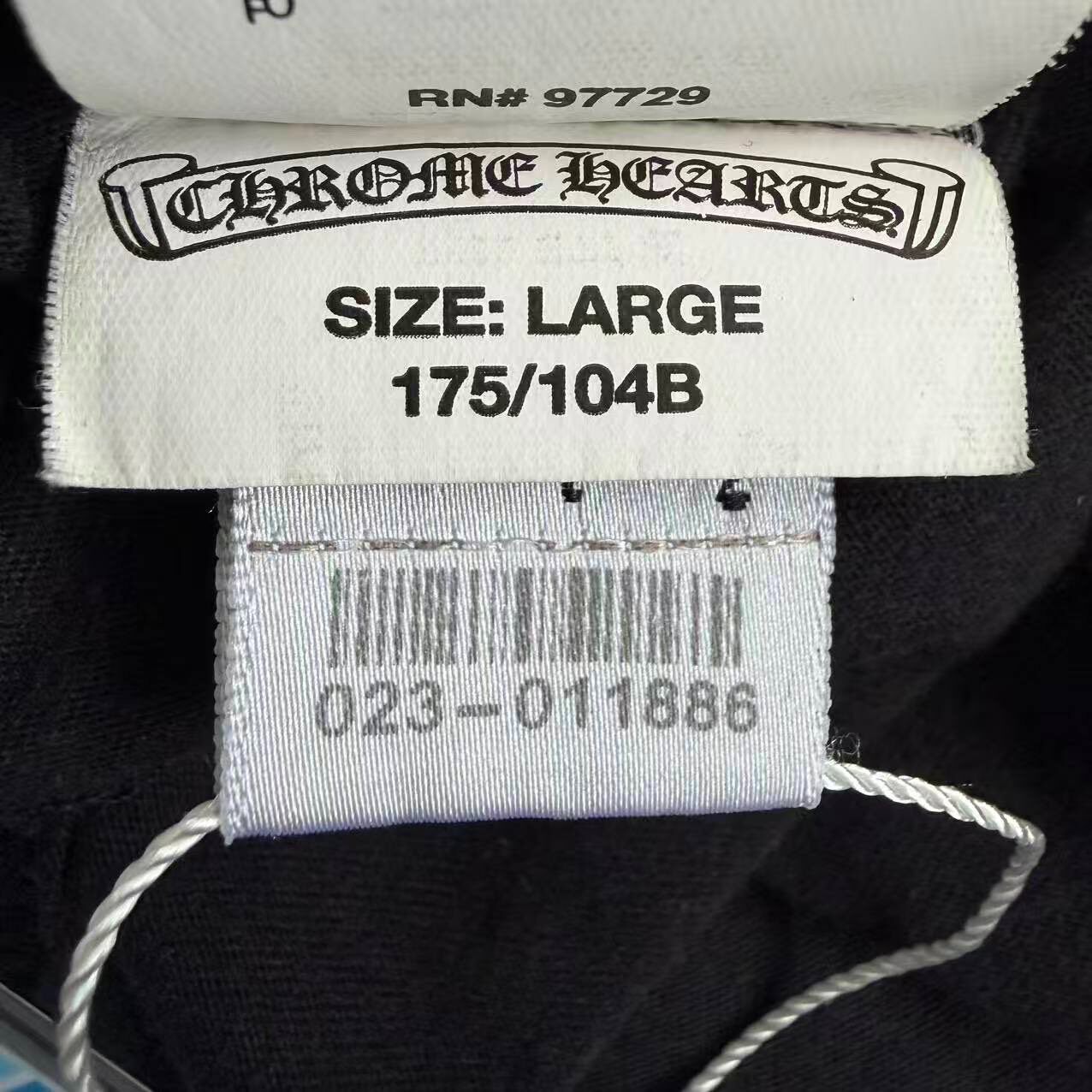 Chrome Hearts Black Long-Sleeve Shirt — label