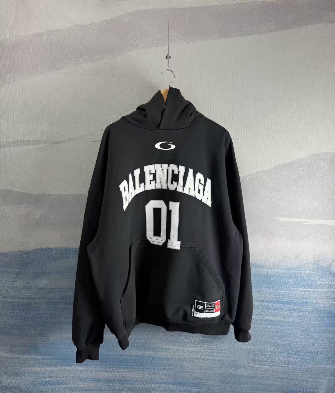 Balenciaga Basketball 01 Embroidered Hoodie
