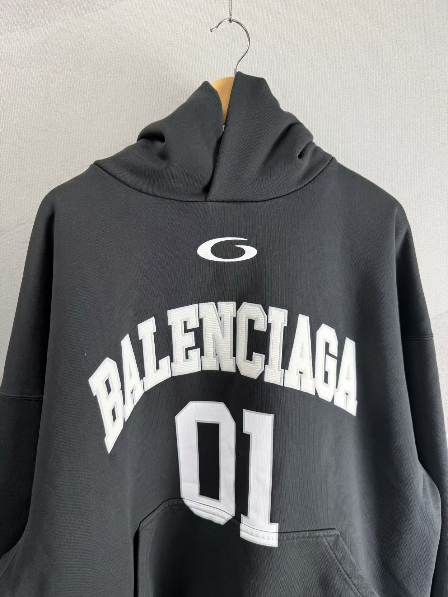 Balenciaga Basketball 01 Embroidered Hoodie — front