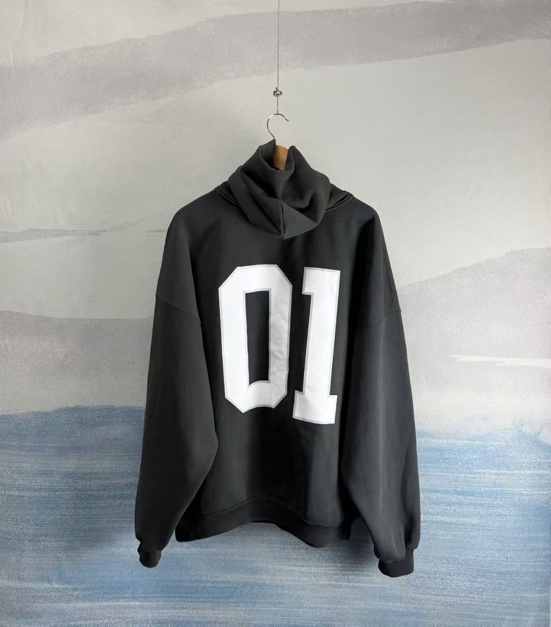 Balenciaga Basketball 01 Embroidered Hoodie — detail