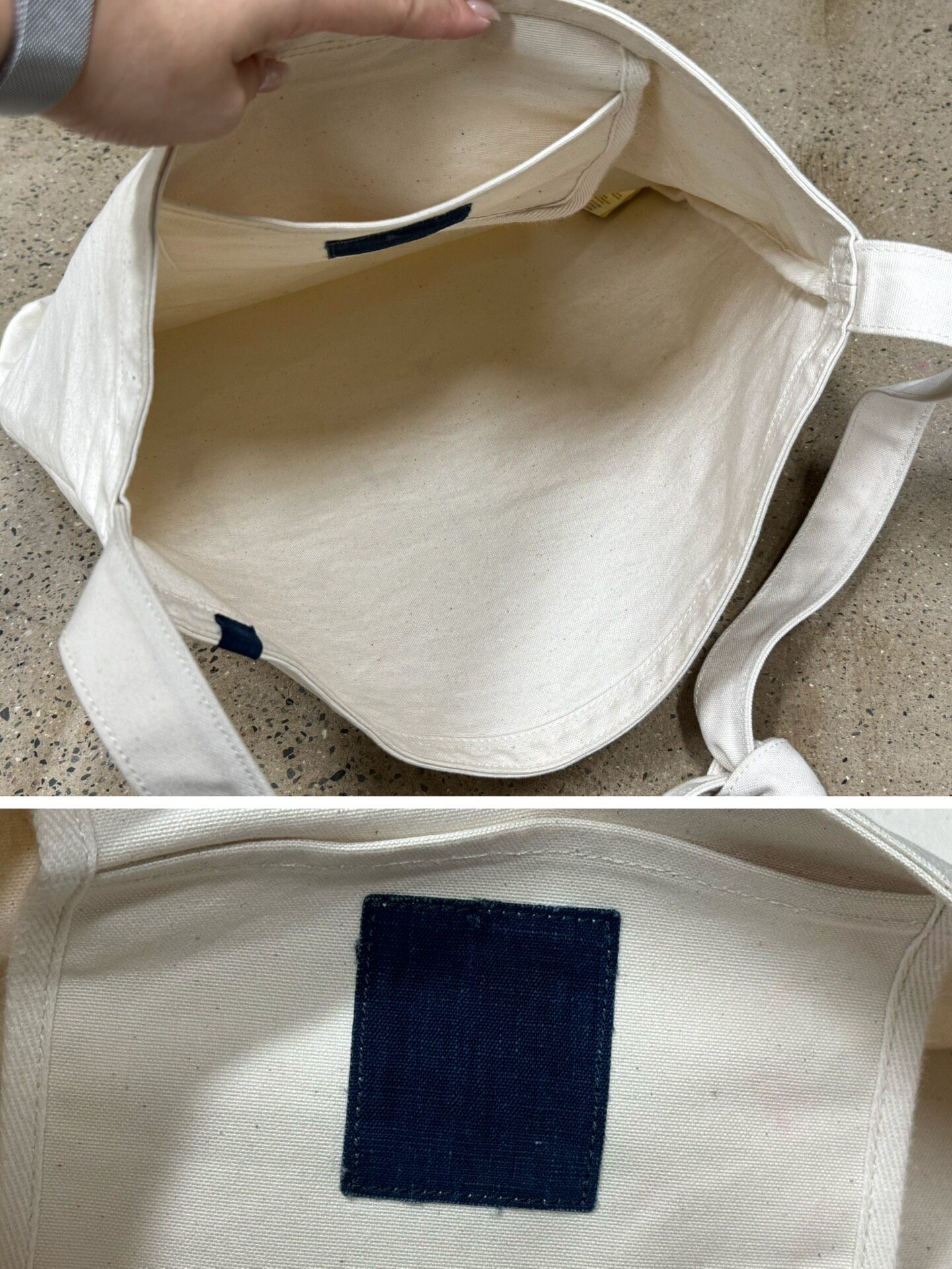 Visvim ICT Record Shoulder Bag — label