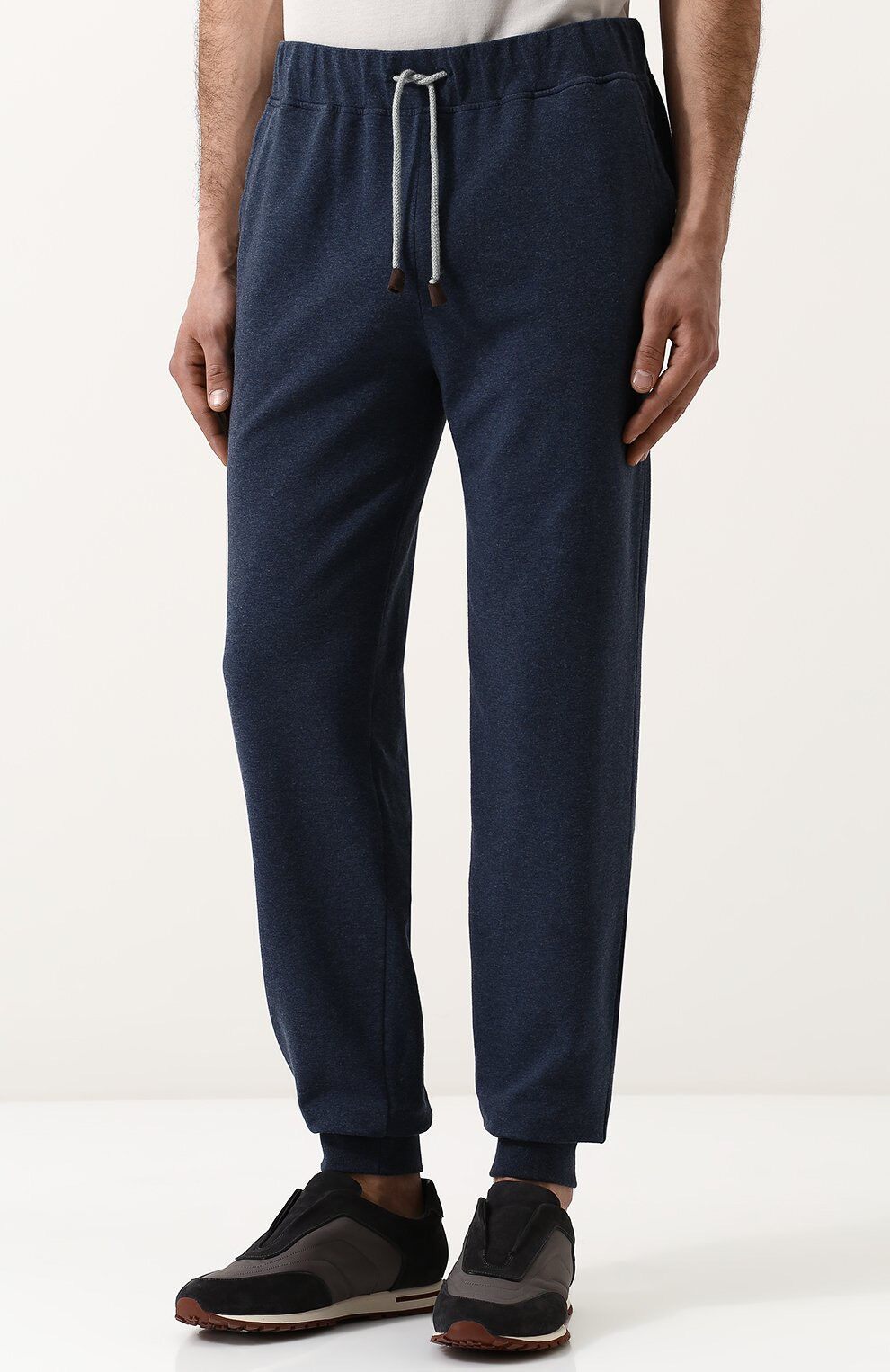 Loro Piana Blue M Jogger Sweatpants — front