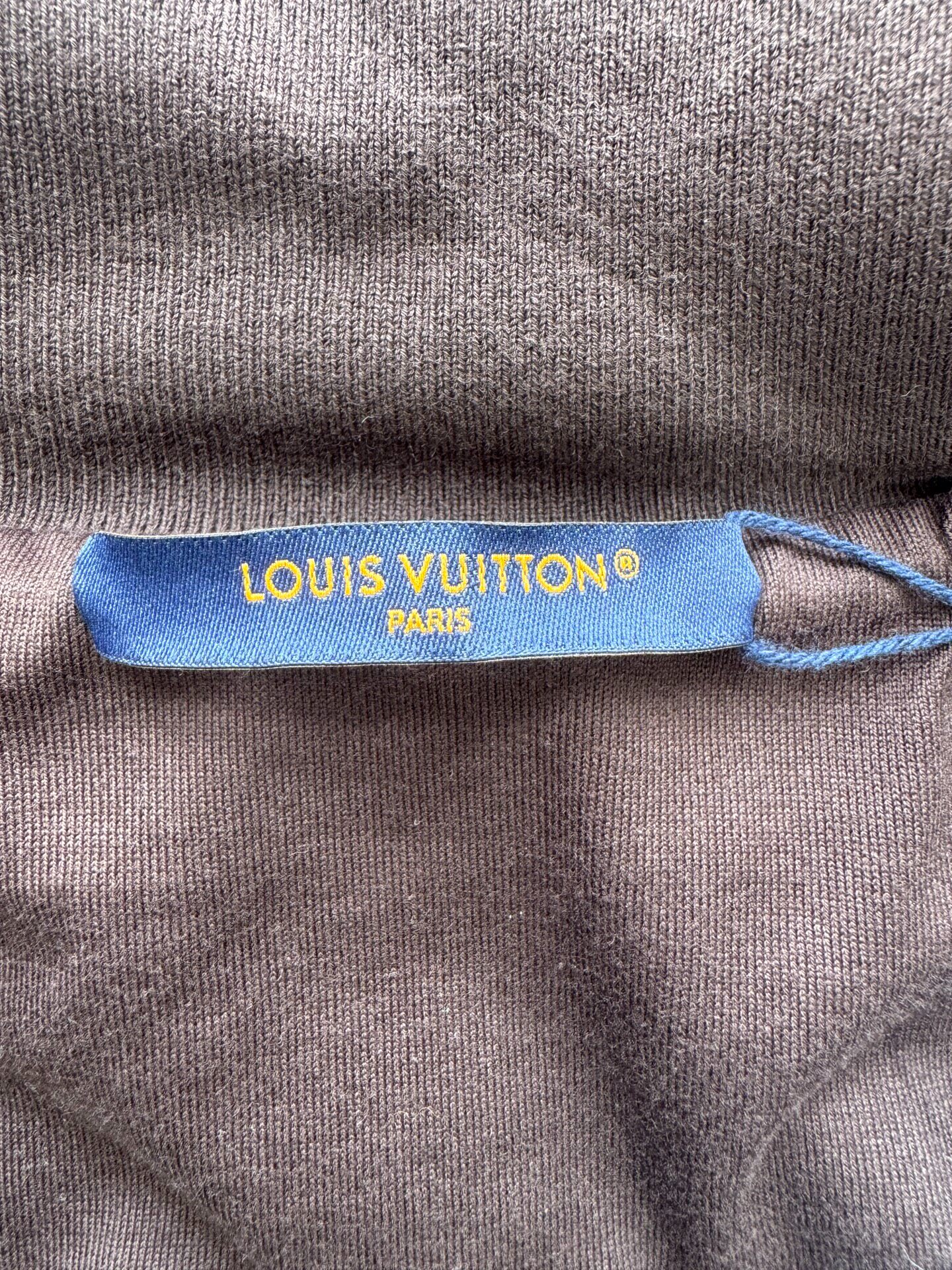 Louis Vuitton Brown Pearl Embellished Jacket — detail