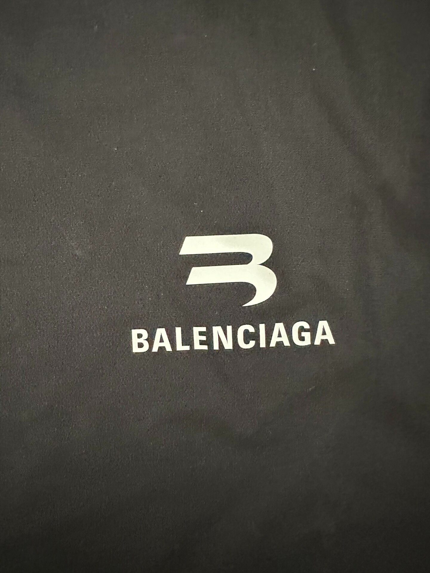 Balenciaga Men's Black Logo T-Shirt — detail