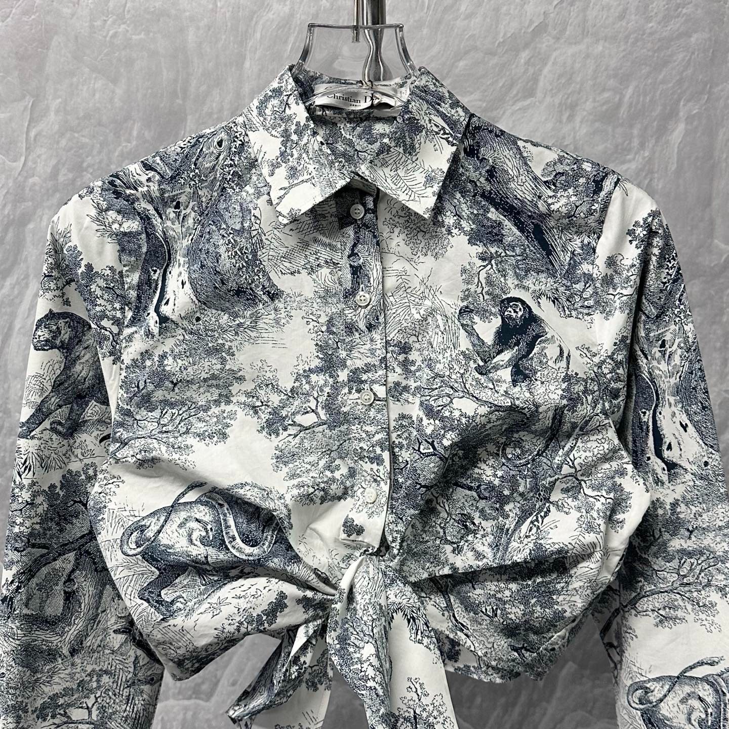 Dior Dioriviera FW25 Animal Print Shirt — detail