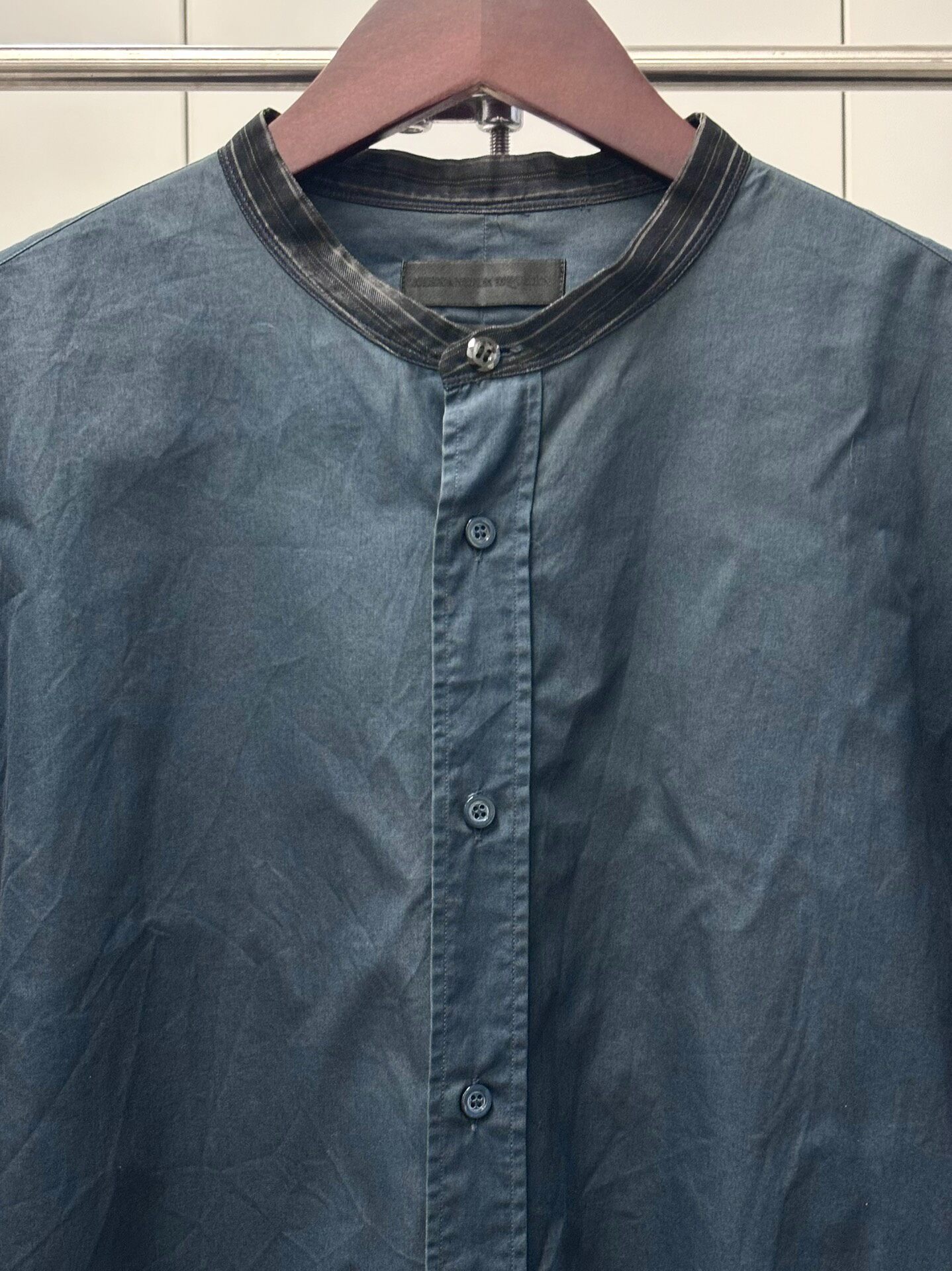 Alexander McQueen SS2012 Navy Striped Shirt — detail